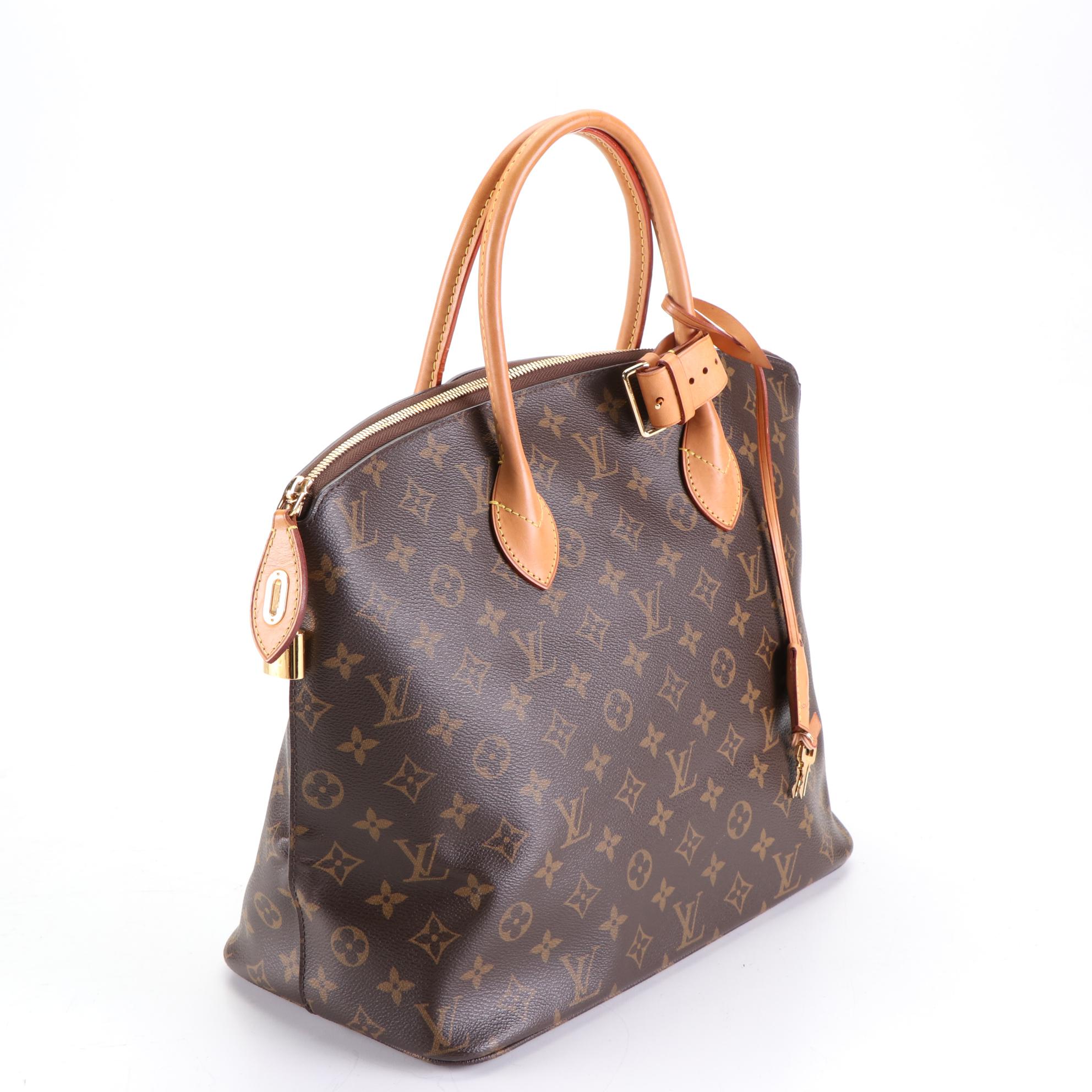 Louis Vuitton Sac Lockit MM in Monogram Canvas and Leather