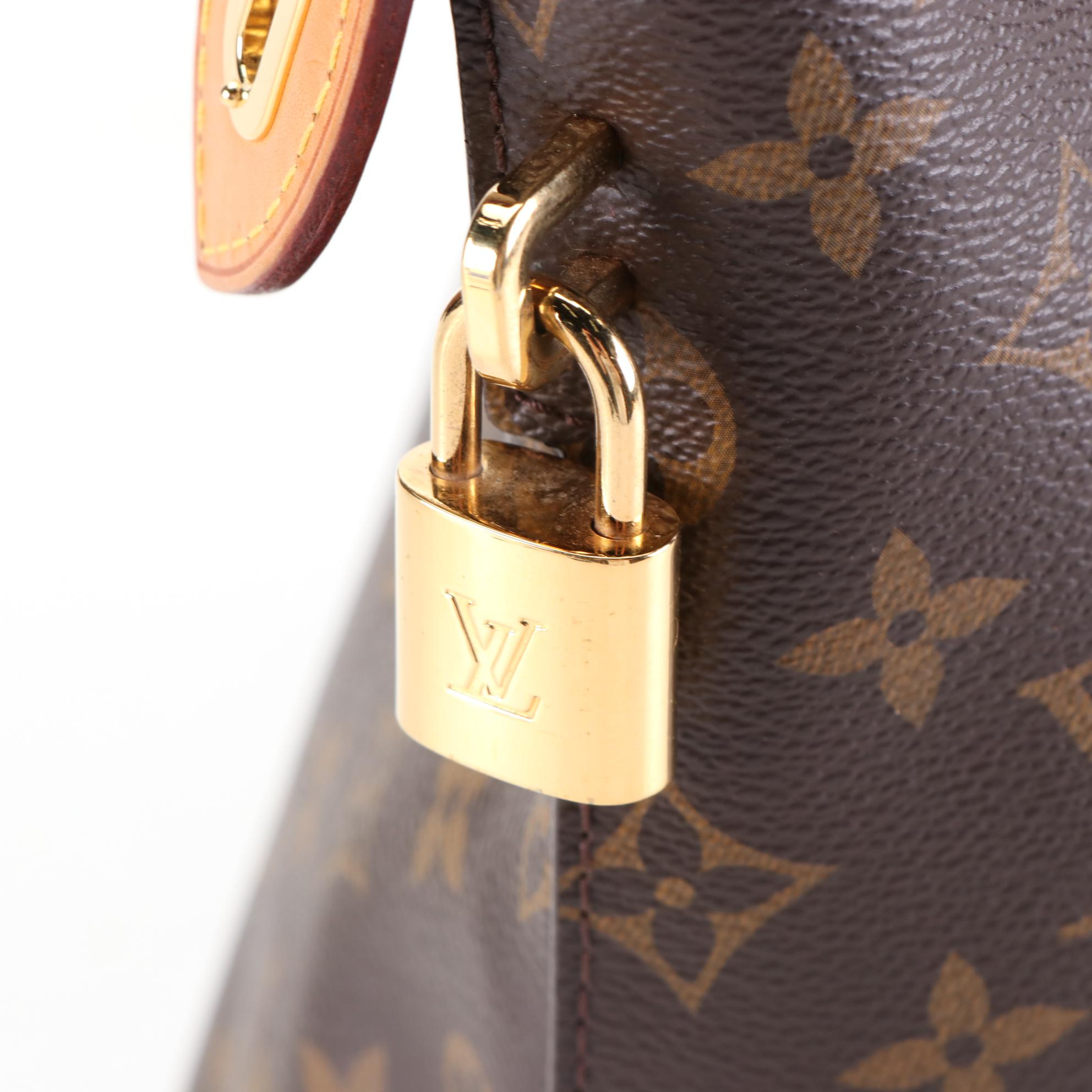 Louis Vuitton Sac Lockit MM in Monogram Canvas and Leather