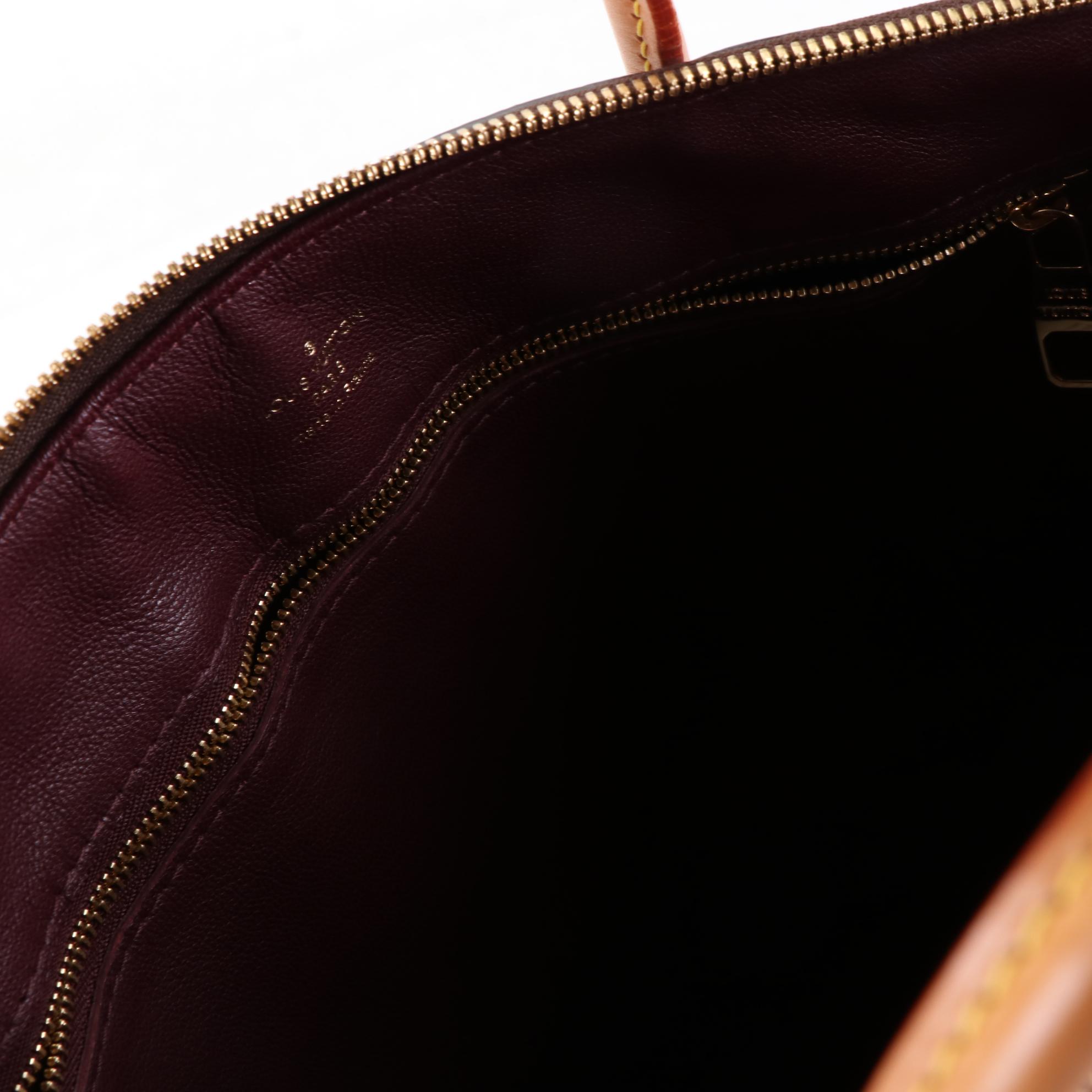 Louis Vuitton Sac Lockit MM in Monogram Canvas and Leather