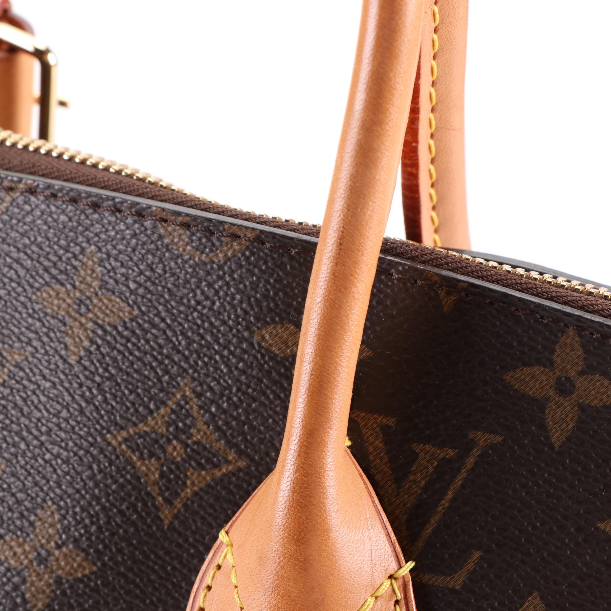 Louis Vuitton Sac Lockit MM in Monogram Canvas and Leather