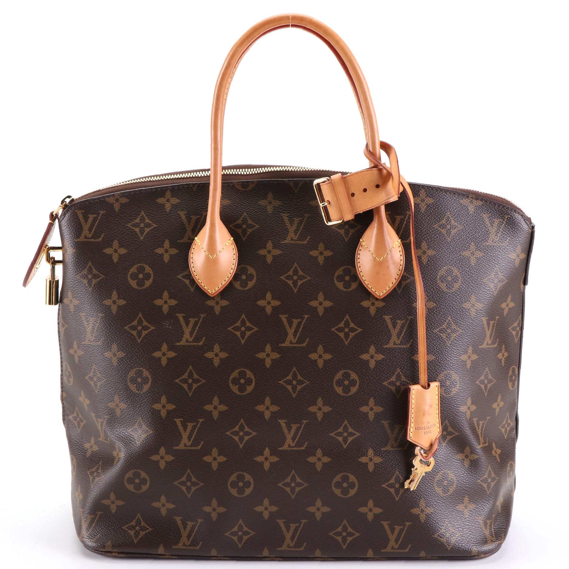 Louis Vuitton Sac Lockit MM in Monogram Canvas and Leather