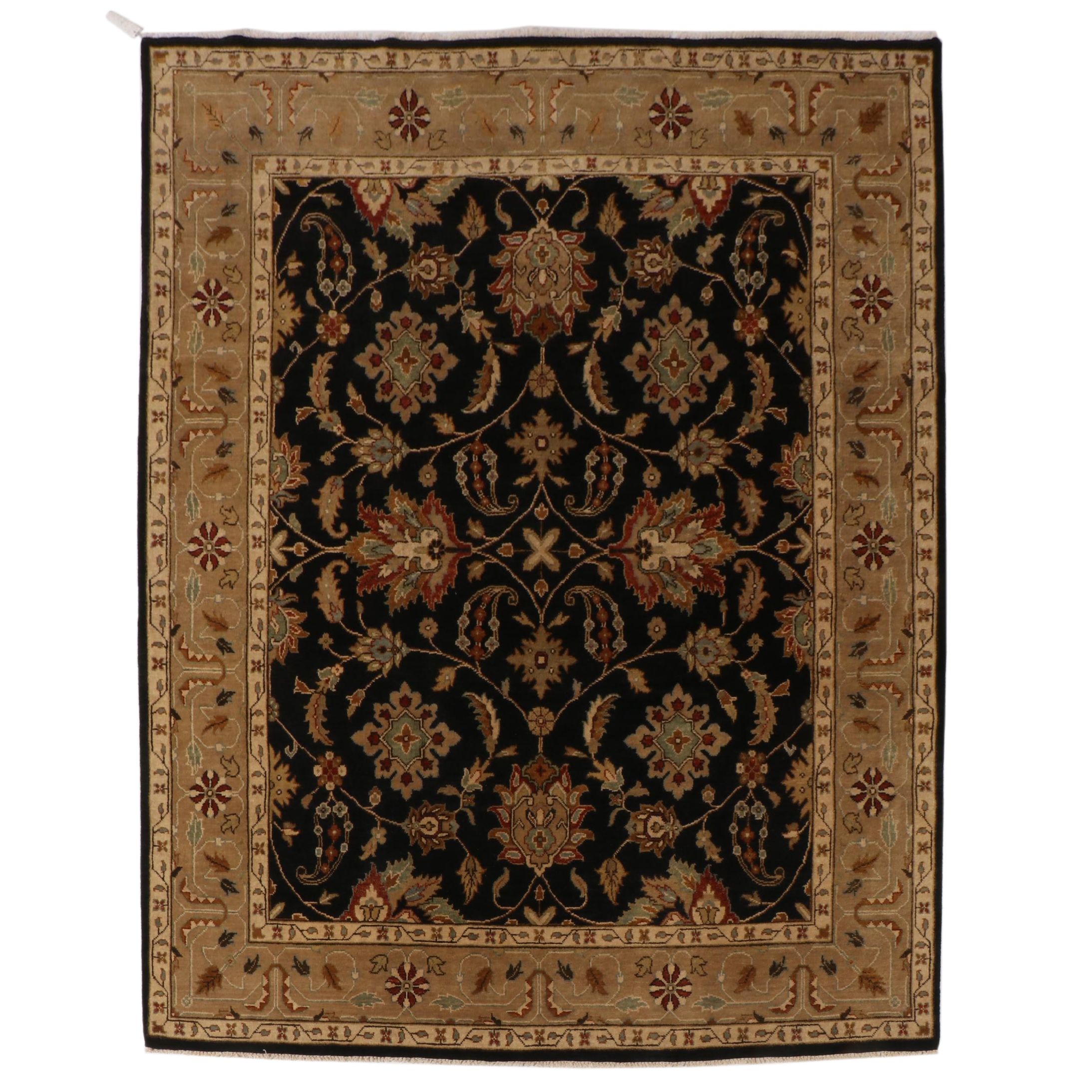 8' x 10'1 Hand-Knotted Indian Agra Area Rug