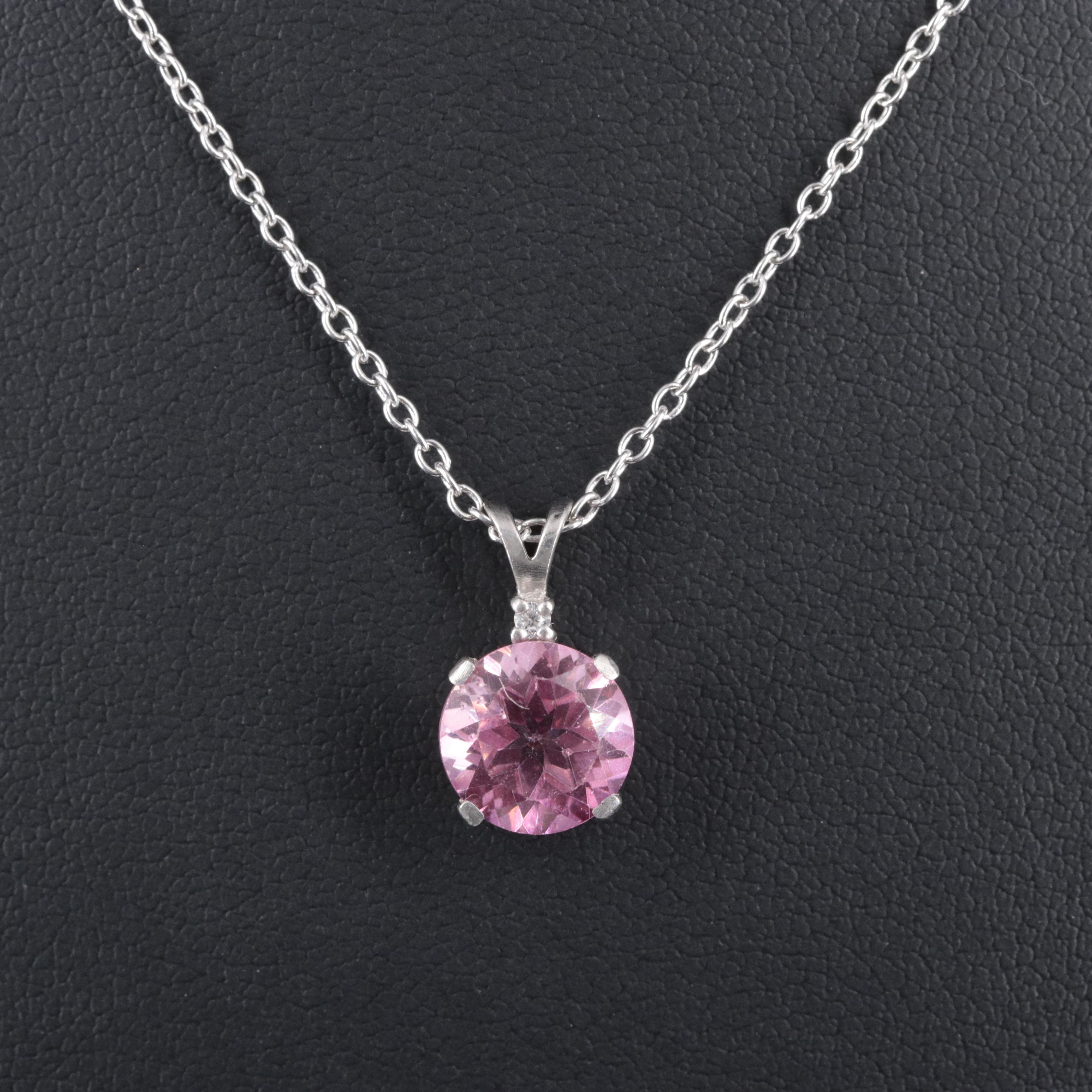 Sterling Silver Topaz Pendant