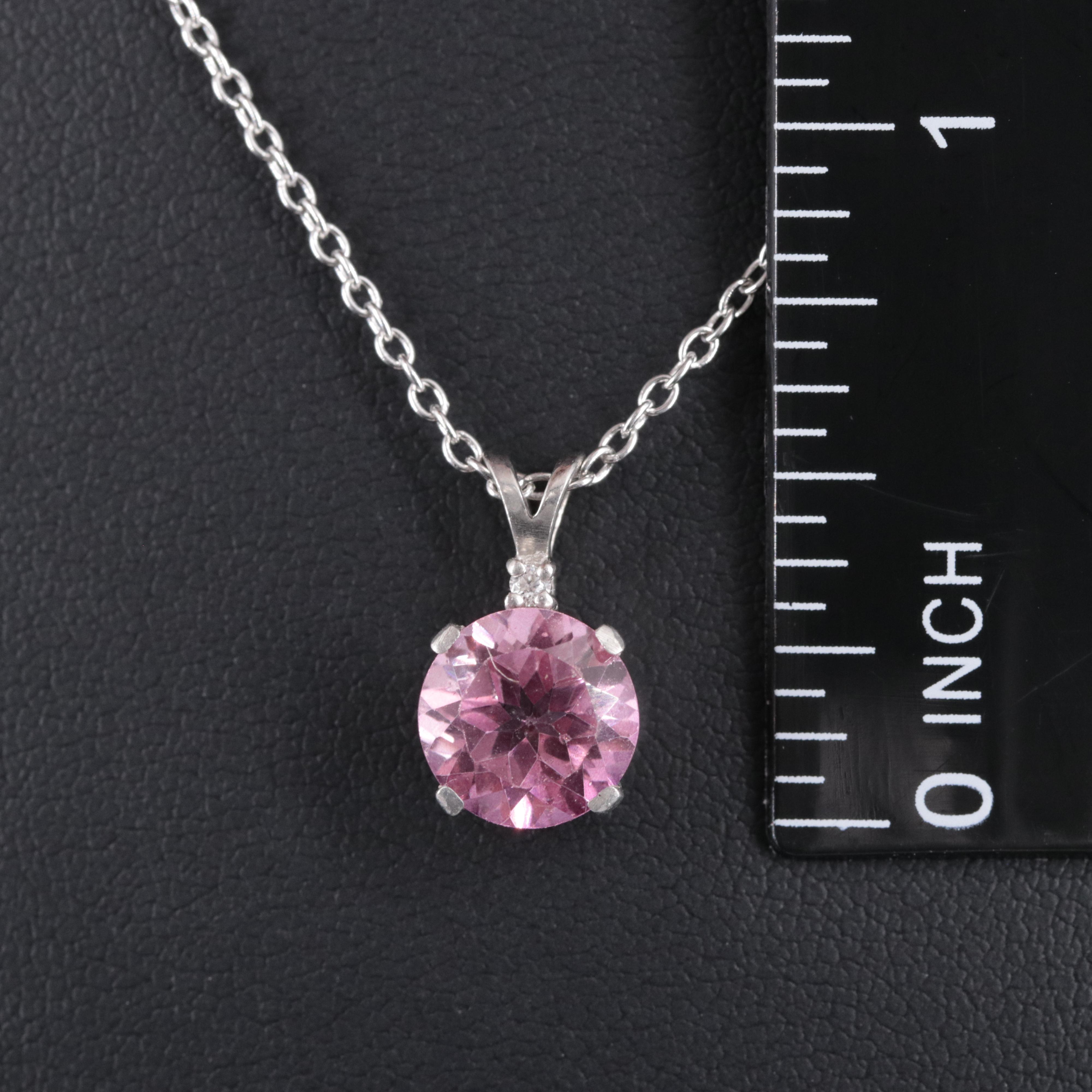 Sterling Silver Topaz Pendant