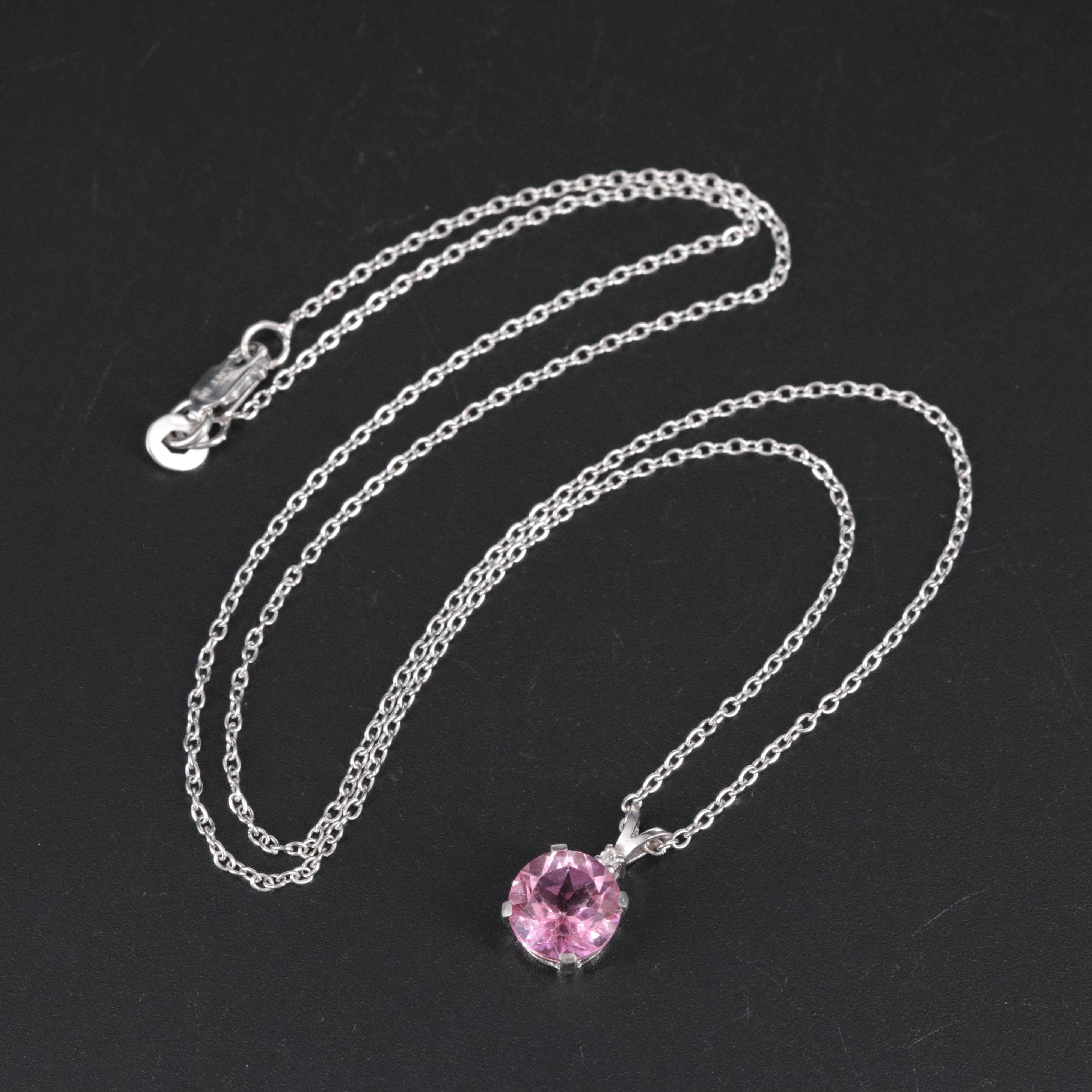 Sterling Silver Topaz Pendant