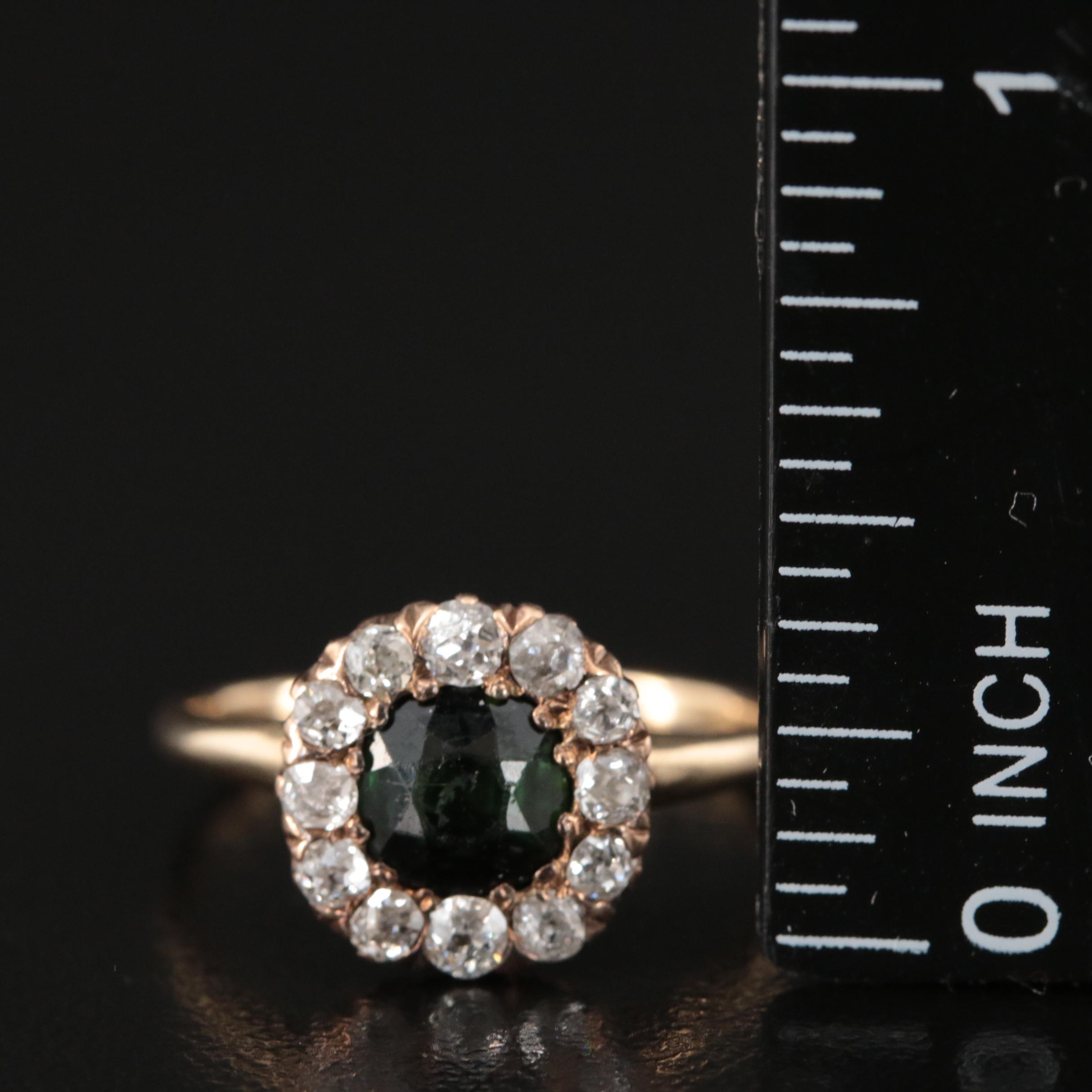 14K Tourmaline and Diamond Ring