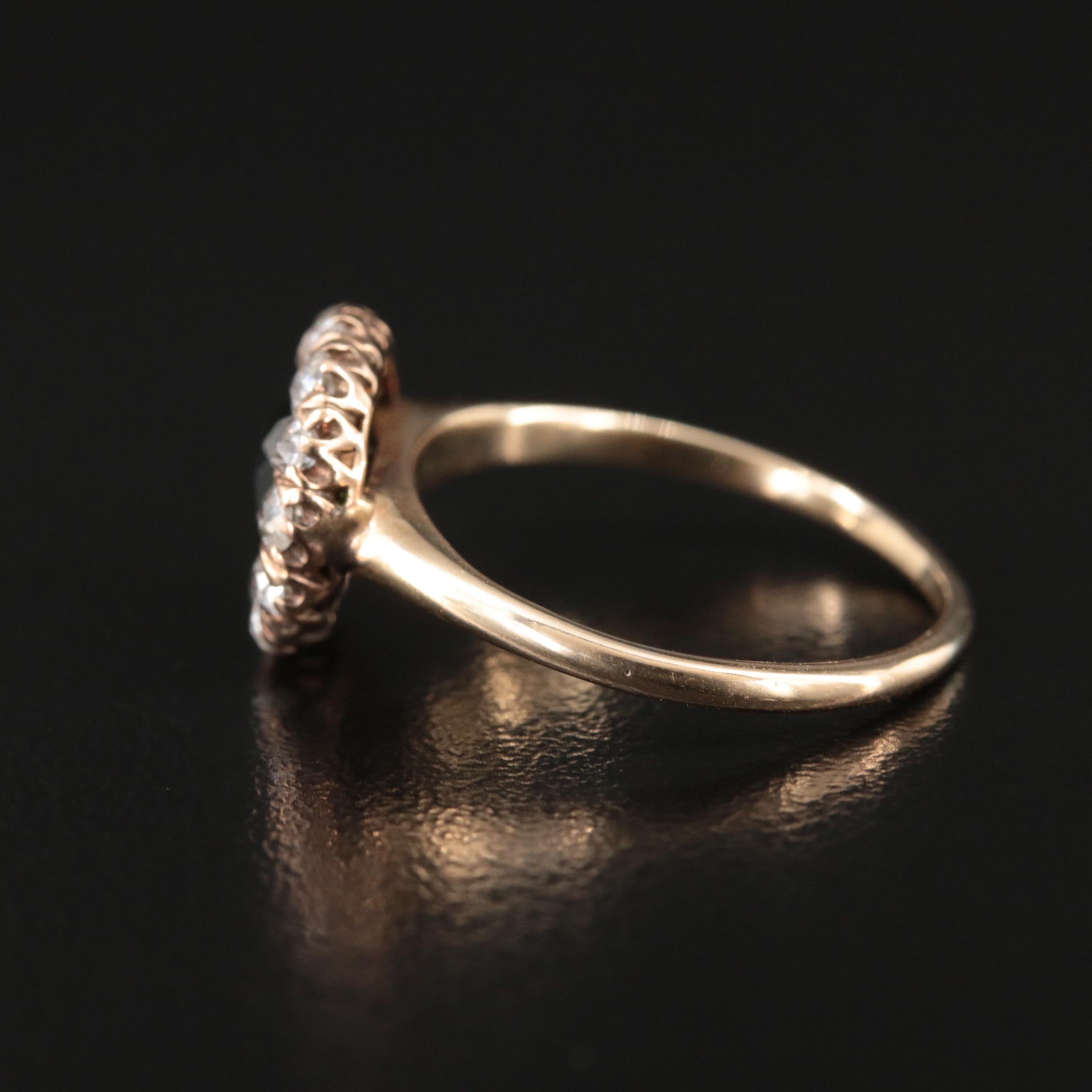 14K Tourmaline and Diamond Ring