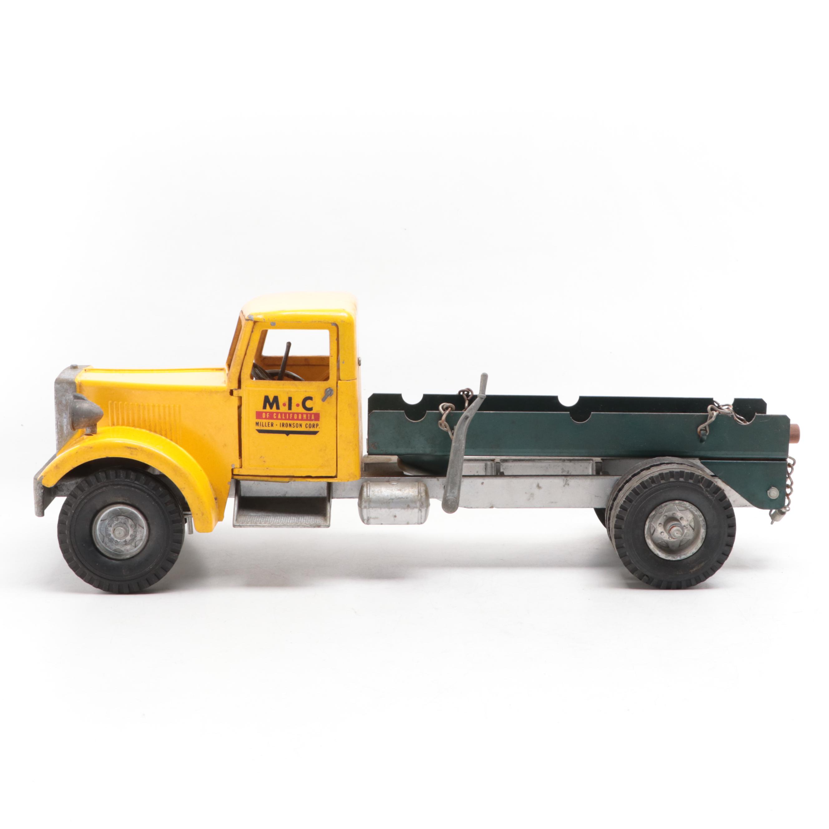 Smith Miller and Tonka Pressed Steel Toy Trucks, Mid-20th Century