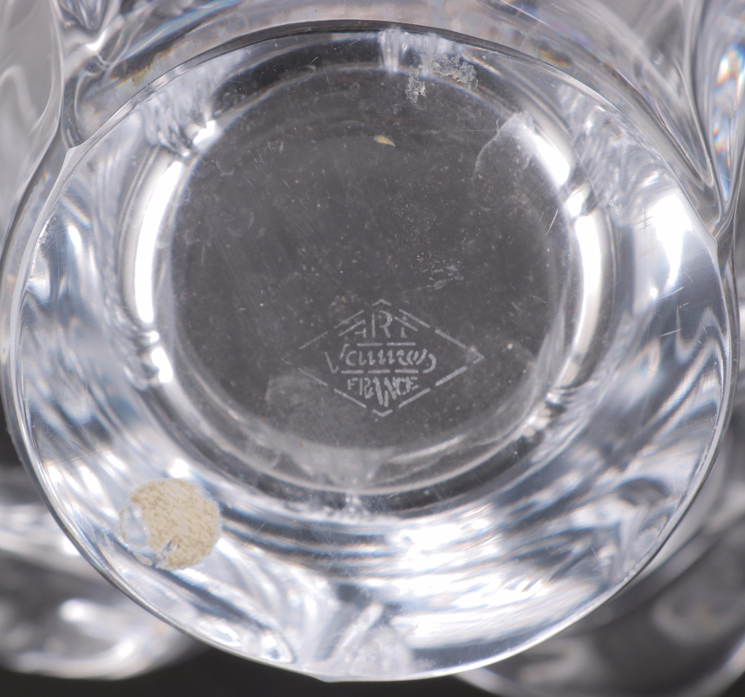 Vannes le Châtel Clear French Crystal Bowl, Mid to Late 20th Century