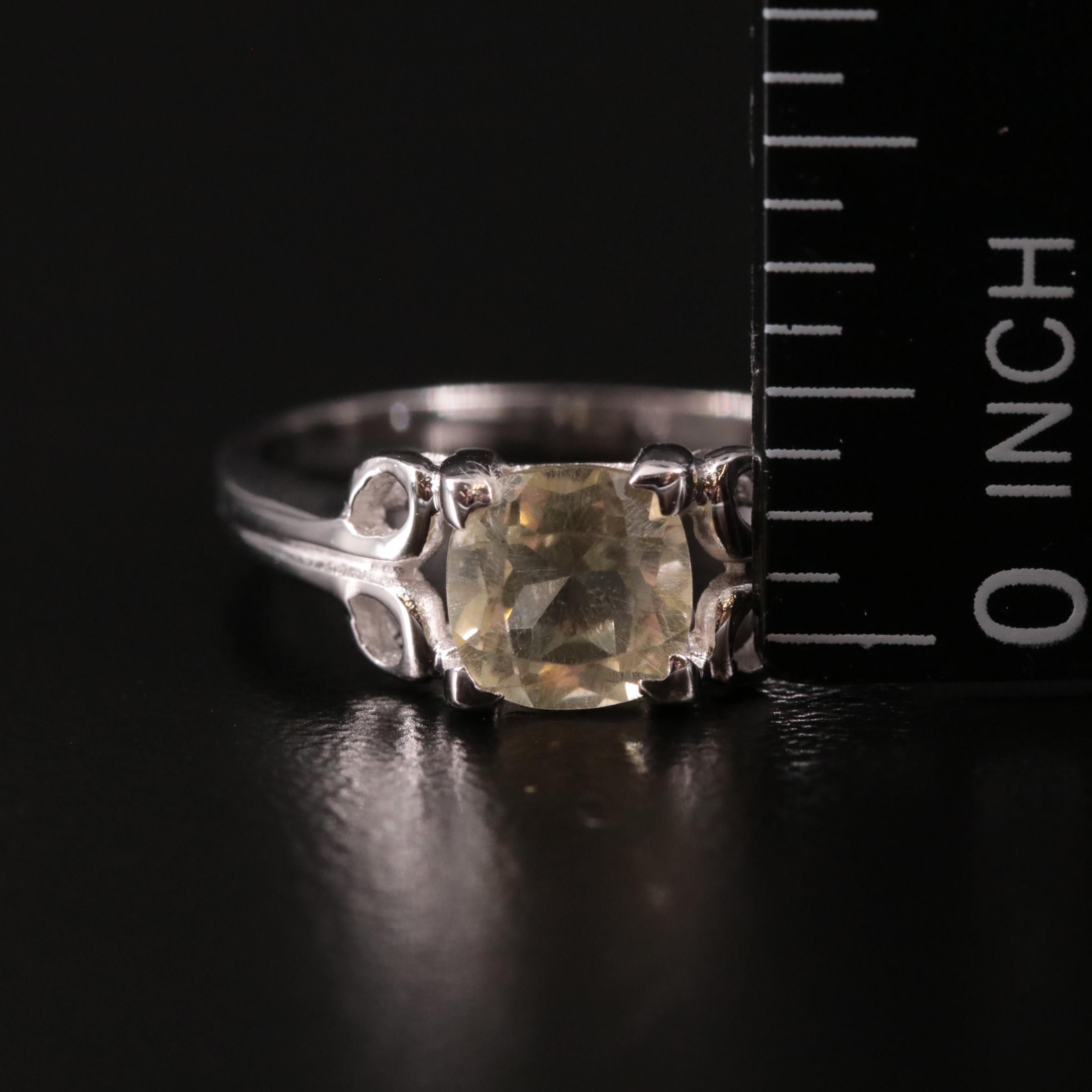 Sterling Citrine Ring