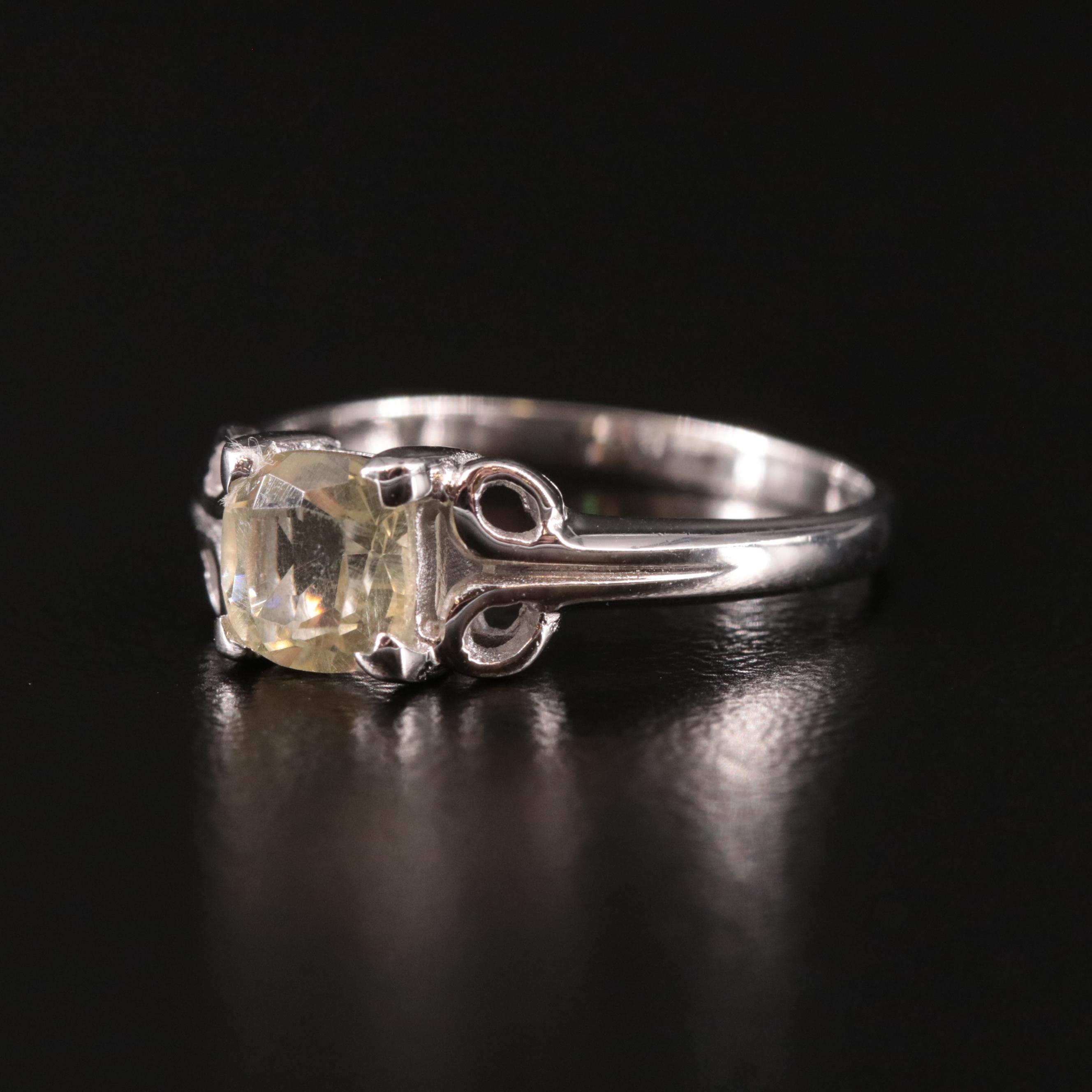Sterling Citrine Ring
