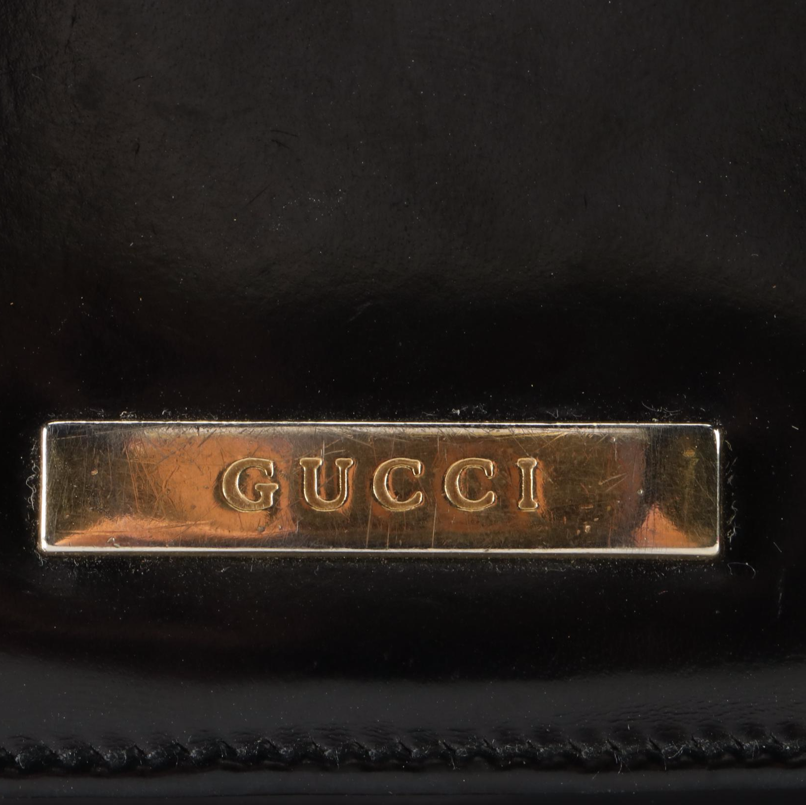 Gucci Long Wallet in Black Patent Leather