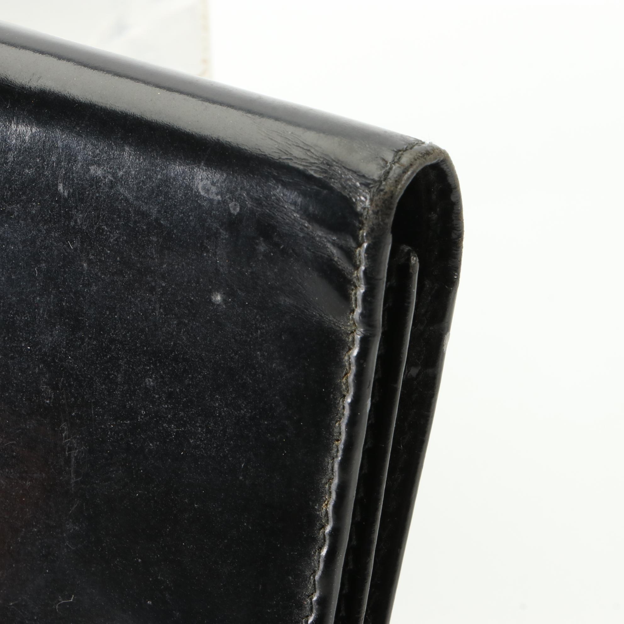 Gucci Long Wallet in Black Patent Leather