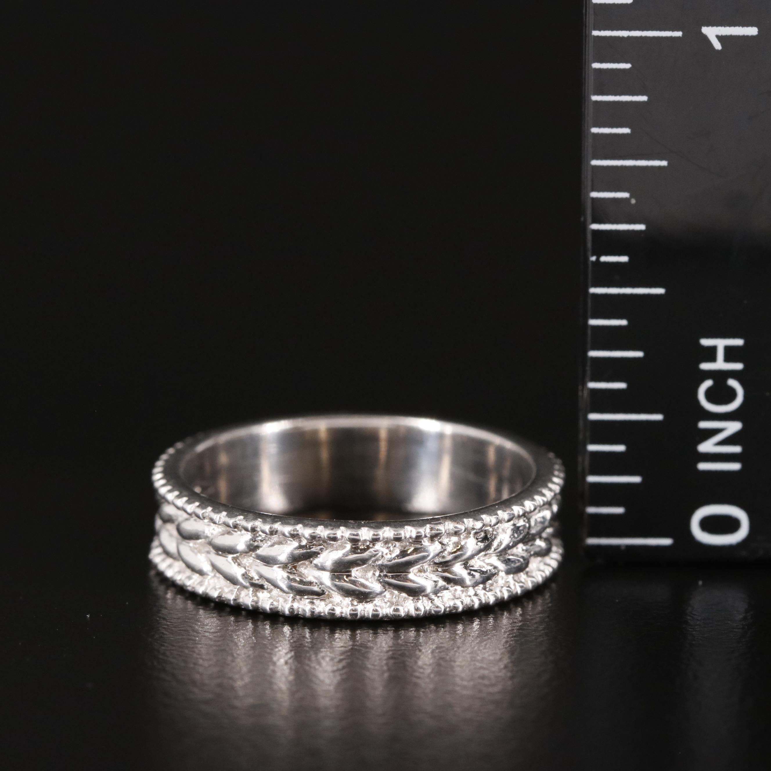 Sterling Textured Band