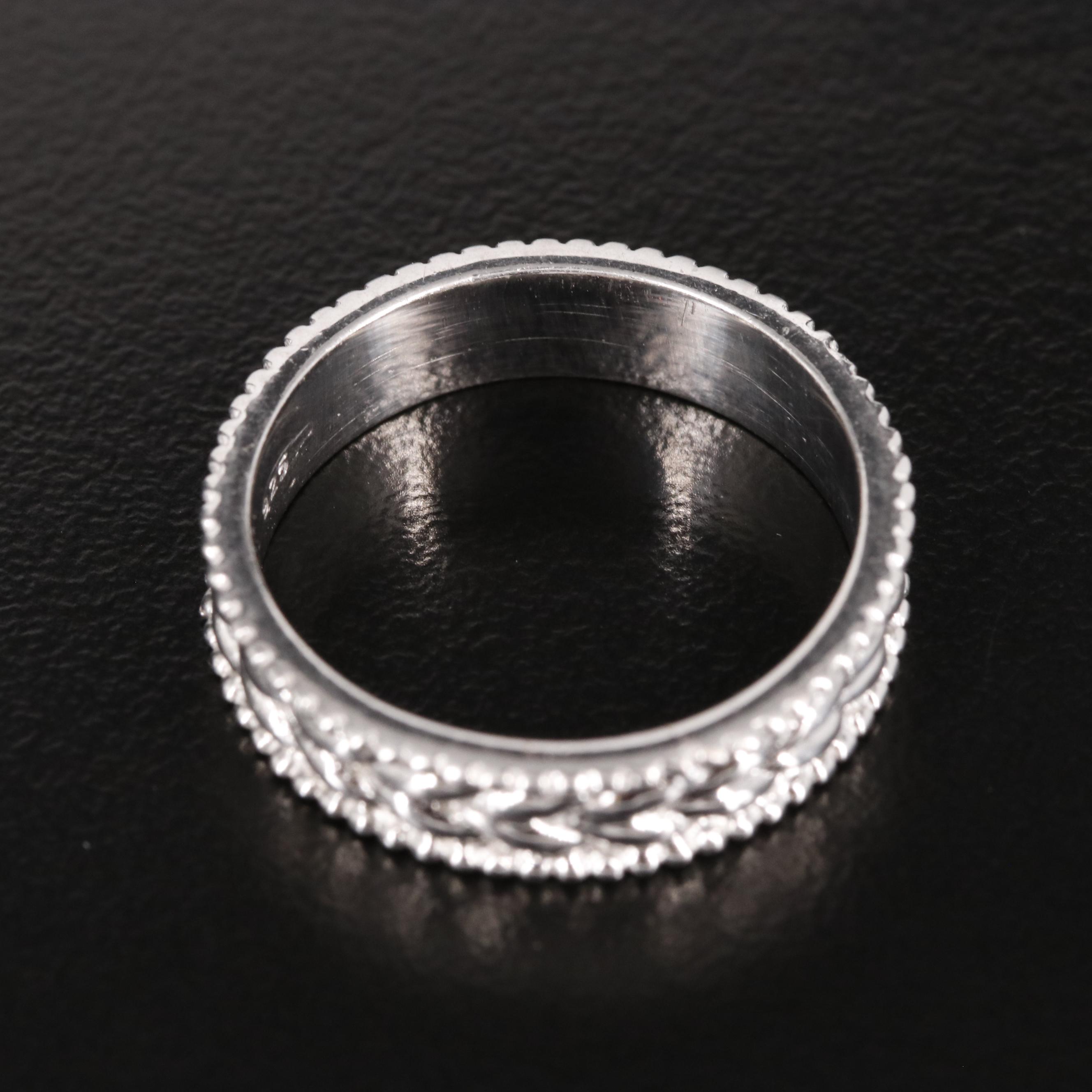 Sterling Textured Band