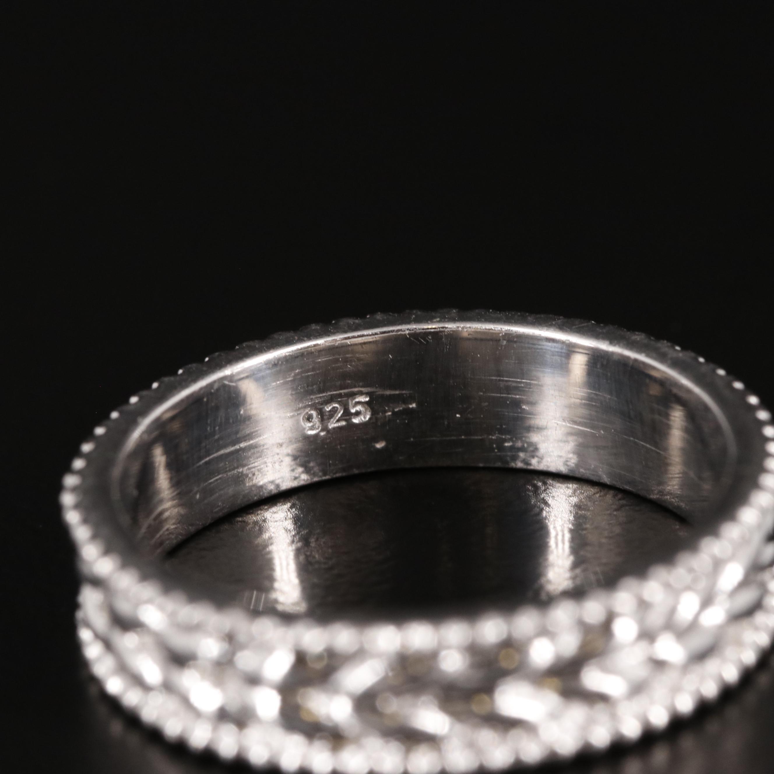 Sterling Textured Band