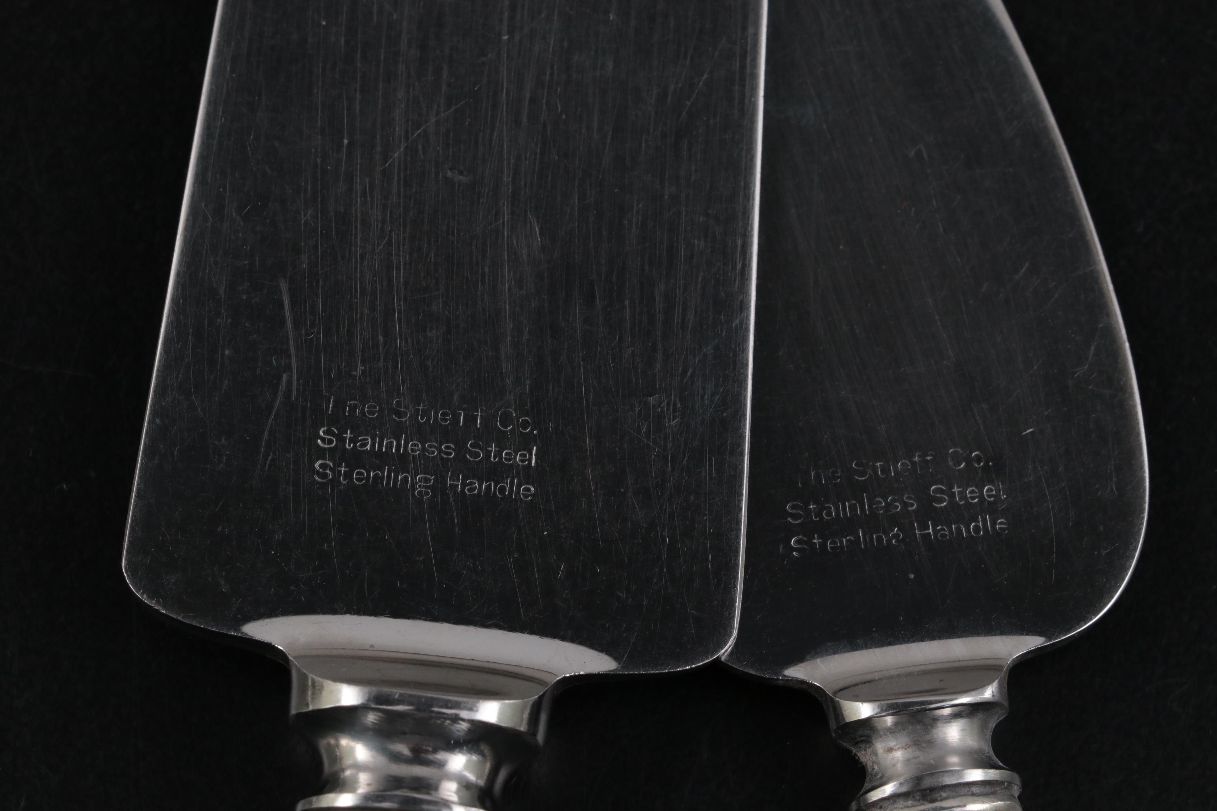 Stieff "Stieff Rose" Sterling Silver Flatware with Serving Utensils