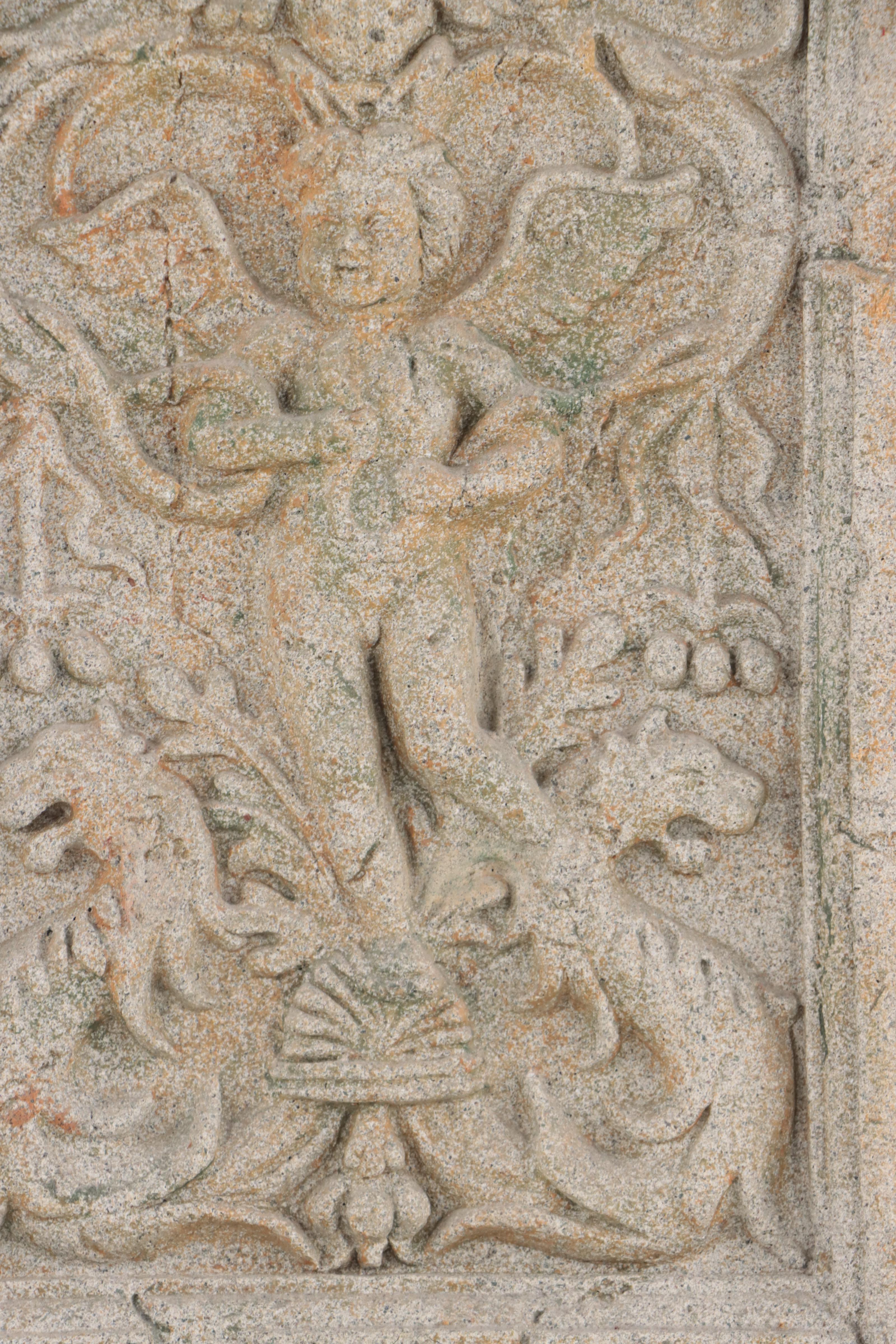 Composite Sculptural Relief Wall-Hanging With Classical Imagery, 21st Century