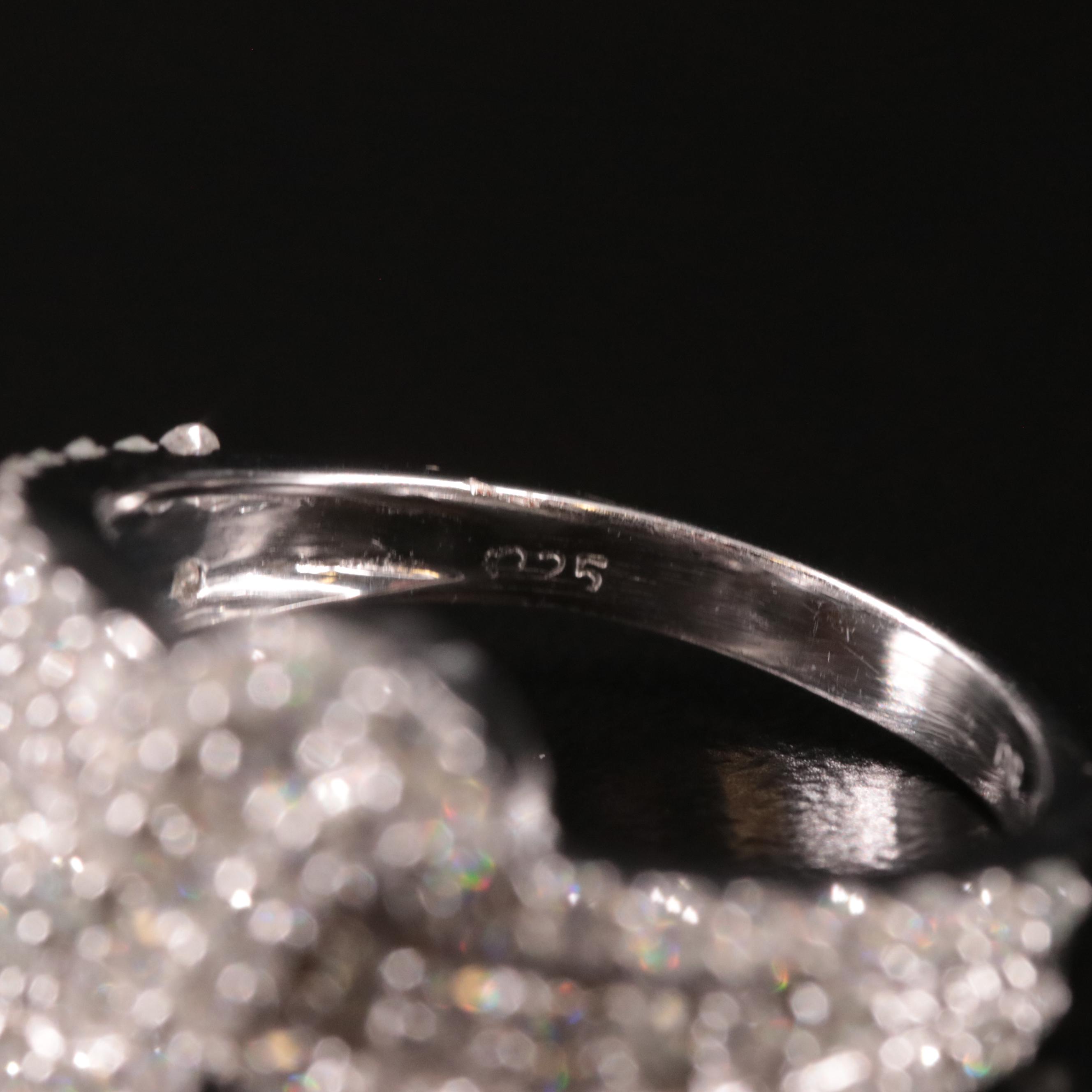 Sterling Diamond Ring