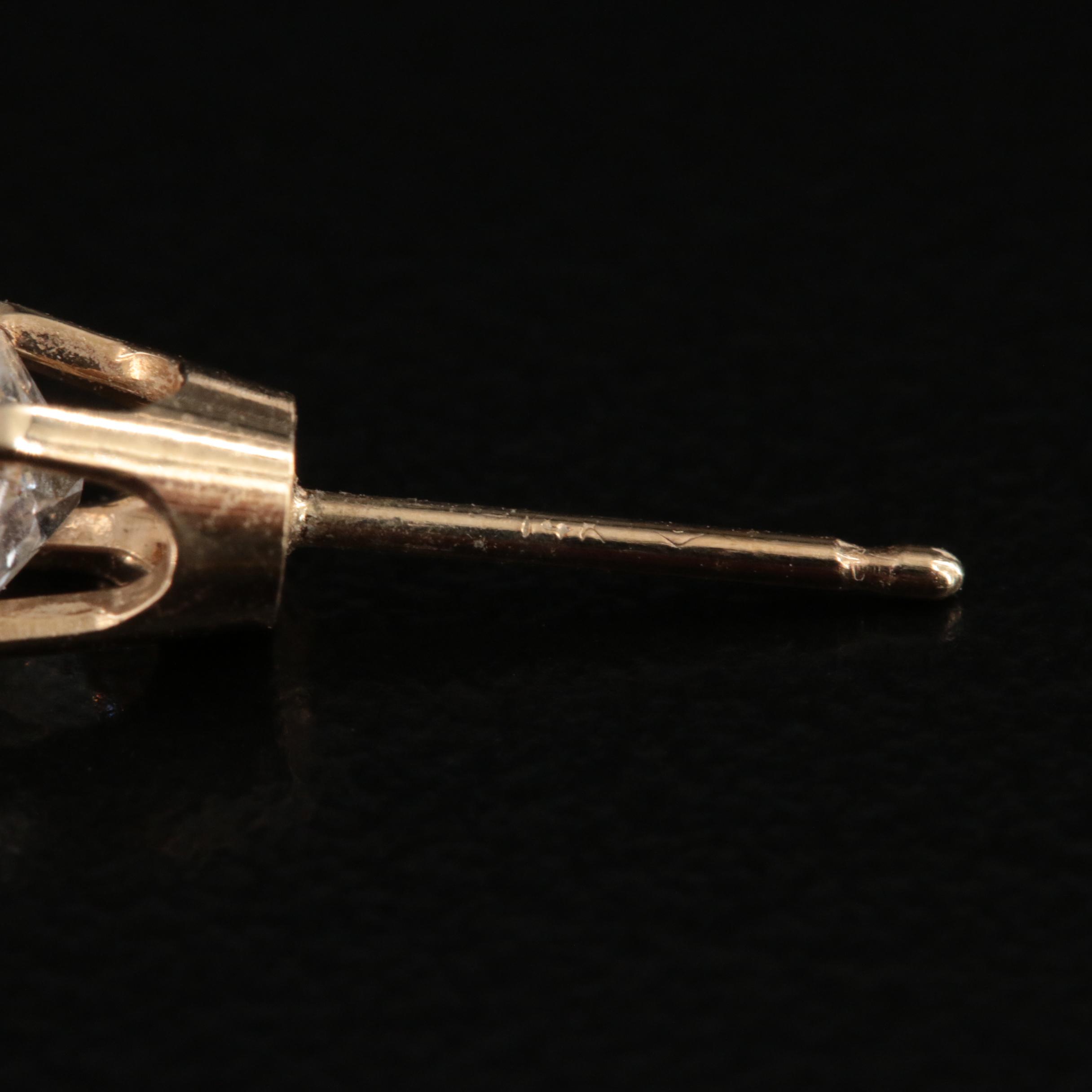 14K Diamond and Pearl Stud Earrings with Enhancers