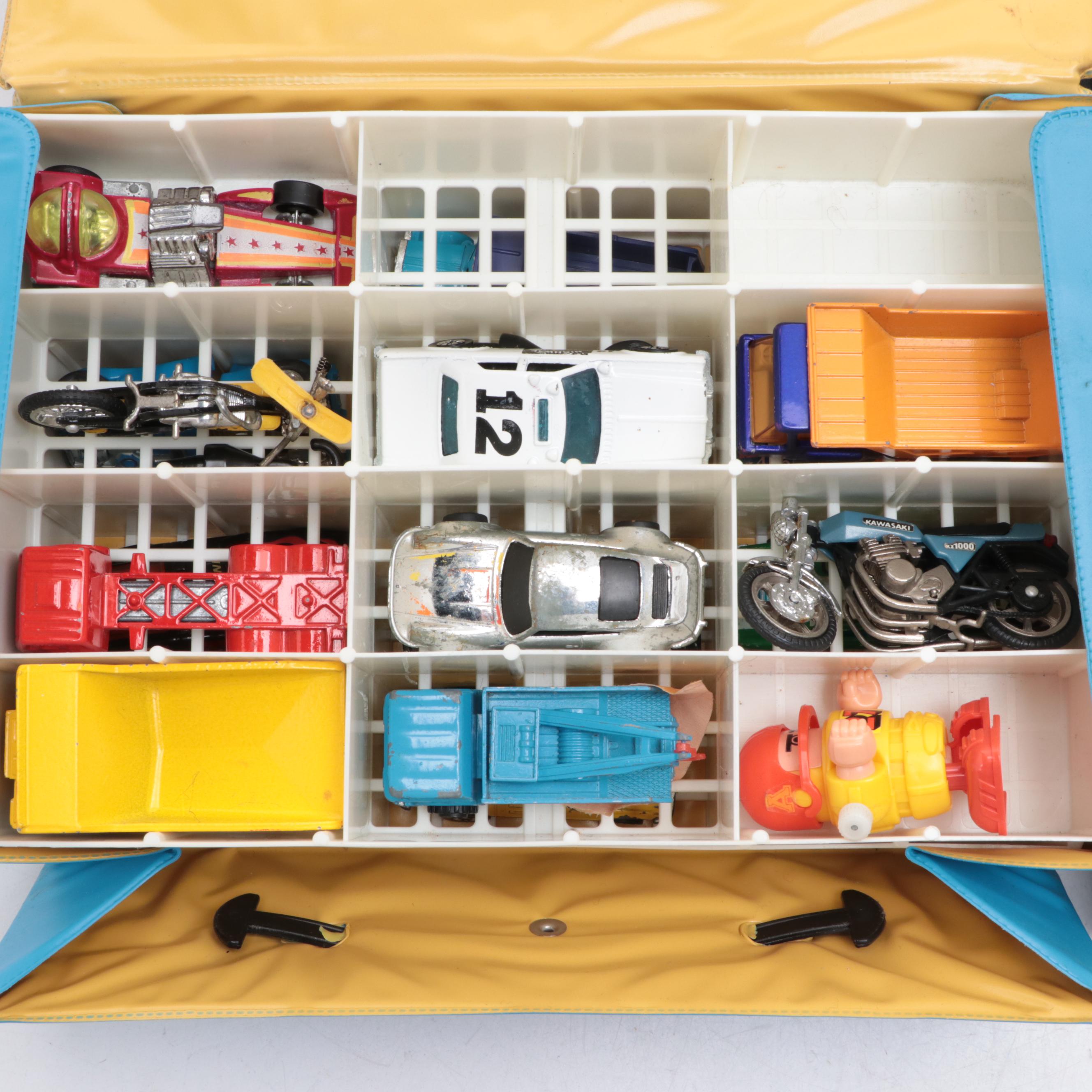 Hot Wheels, Yatming, Matchbox and Other Toy Cars and Storage Cases