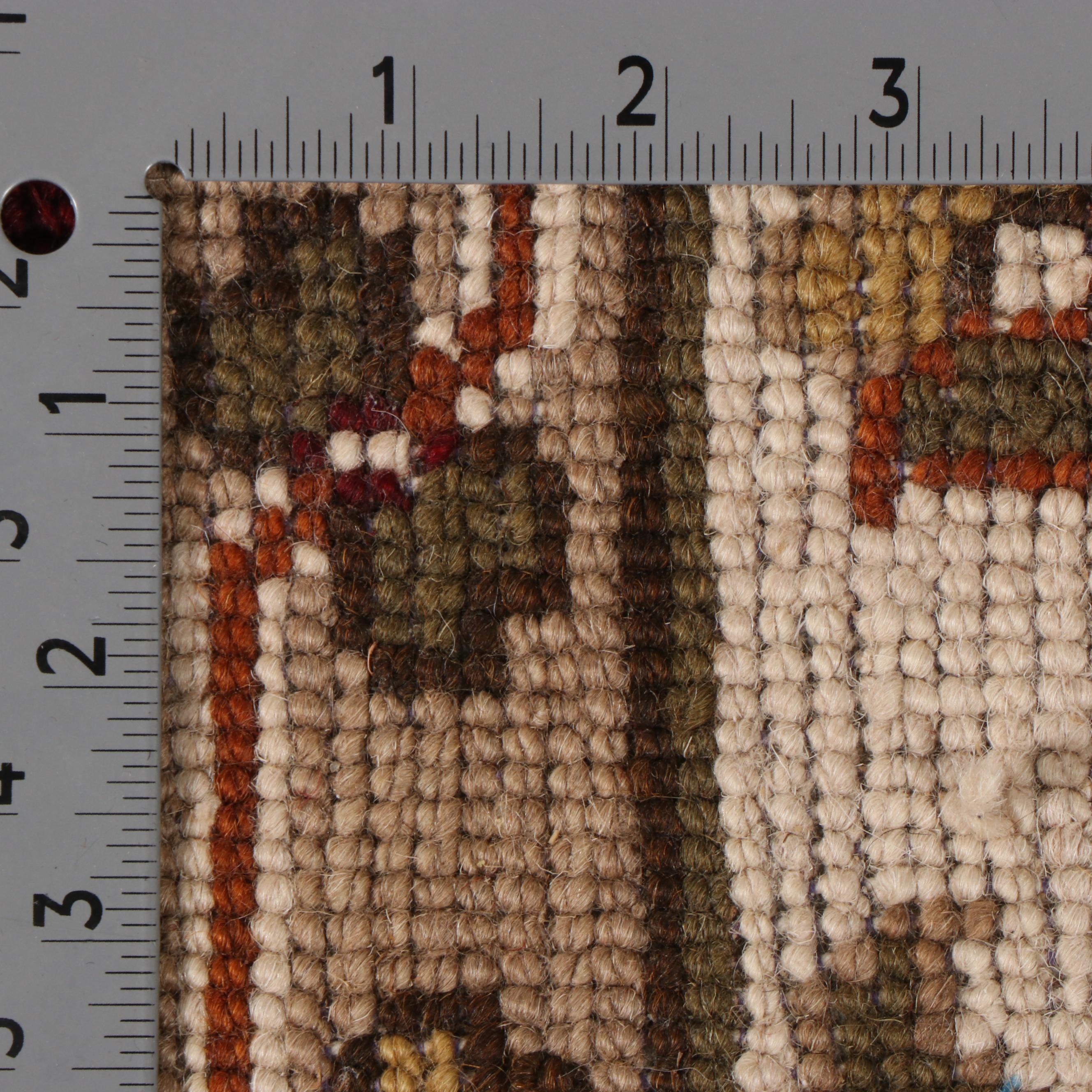 8' x 10' Hand-Knotted Indian Agra Area Rug