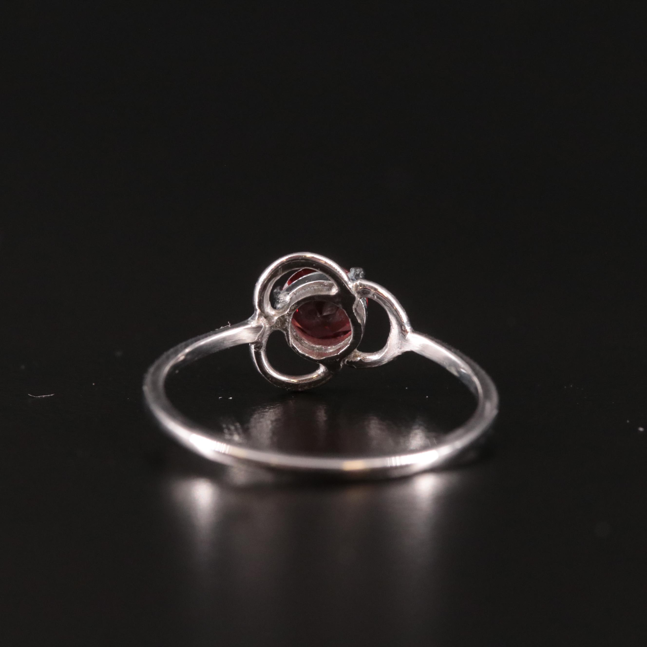 Sterling Garnet Ring
