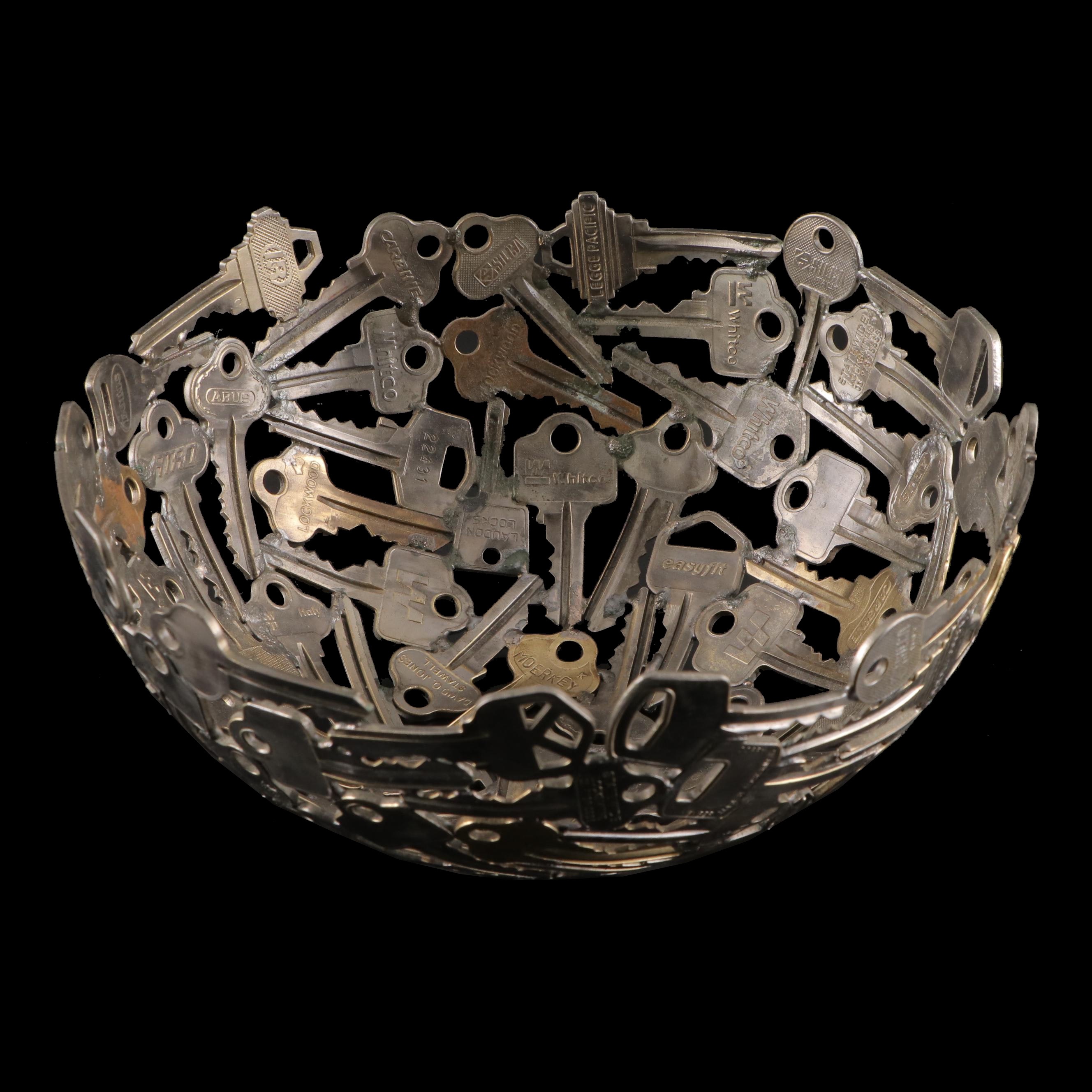 Metal Recycled Key Bowl