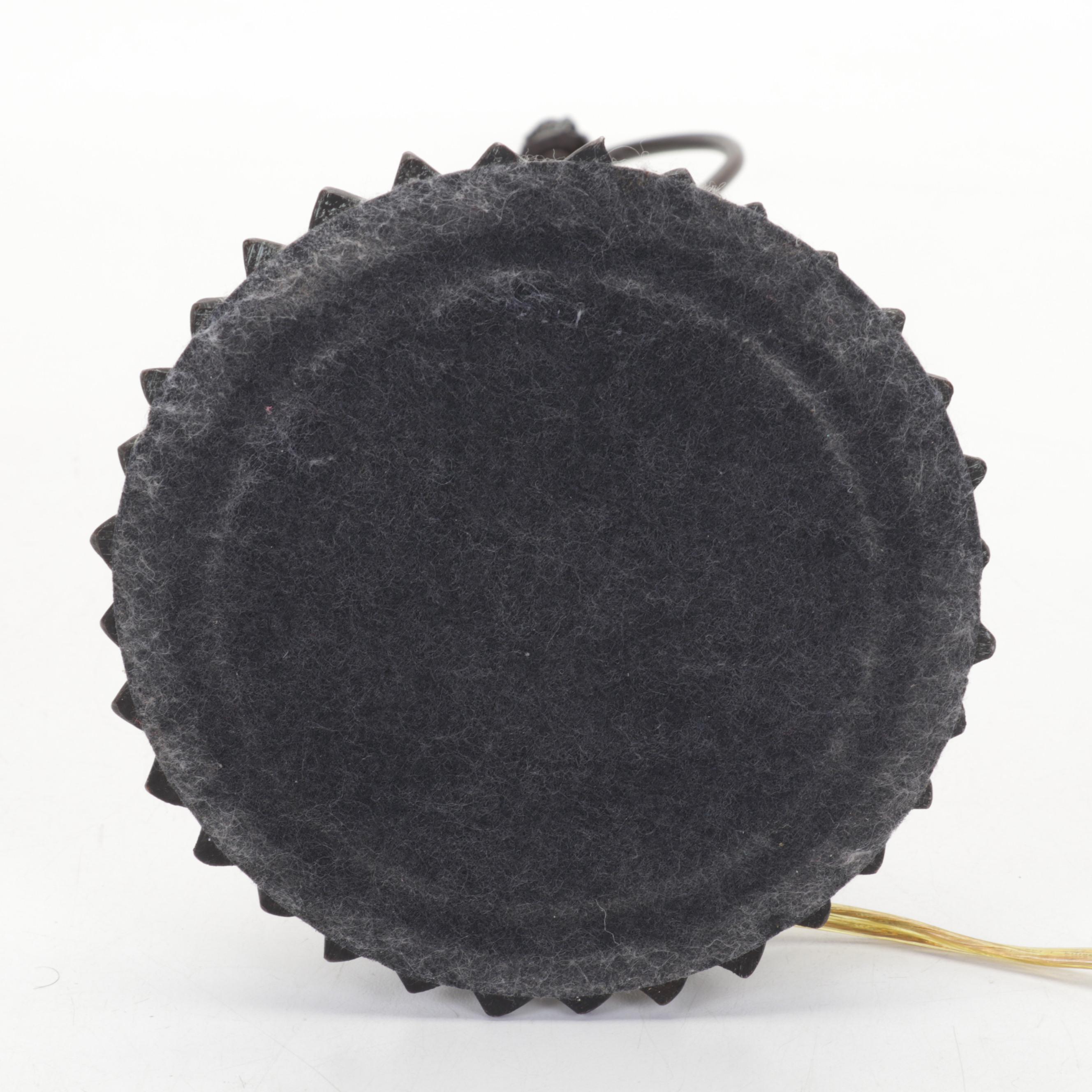 Slag Glass and Pressed Metal Dragonfly Table Lamp, Late 20th Century