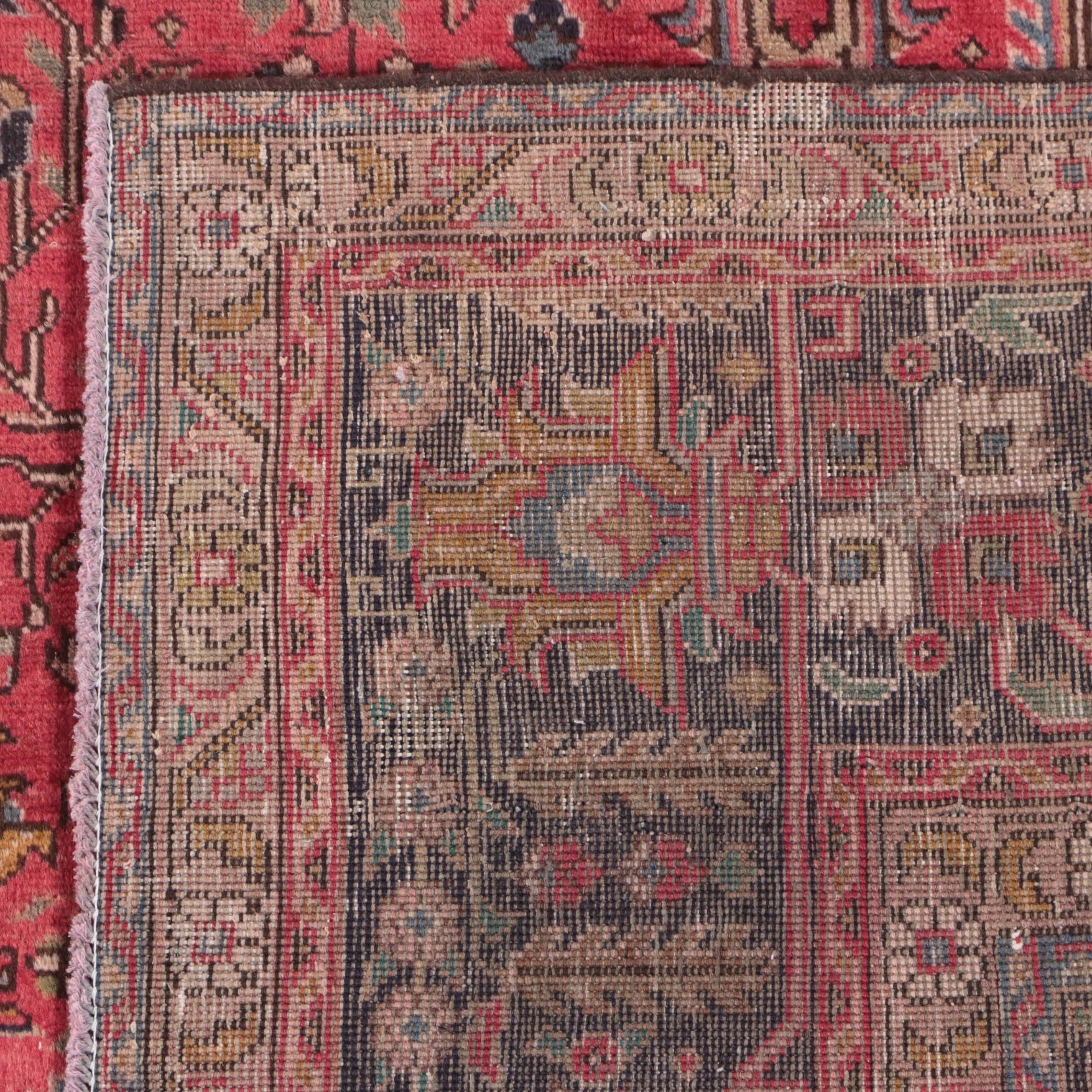 9'6 x 12'6 Hand-Knotted Persian Heriz Room Sized Rug