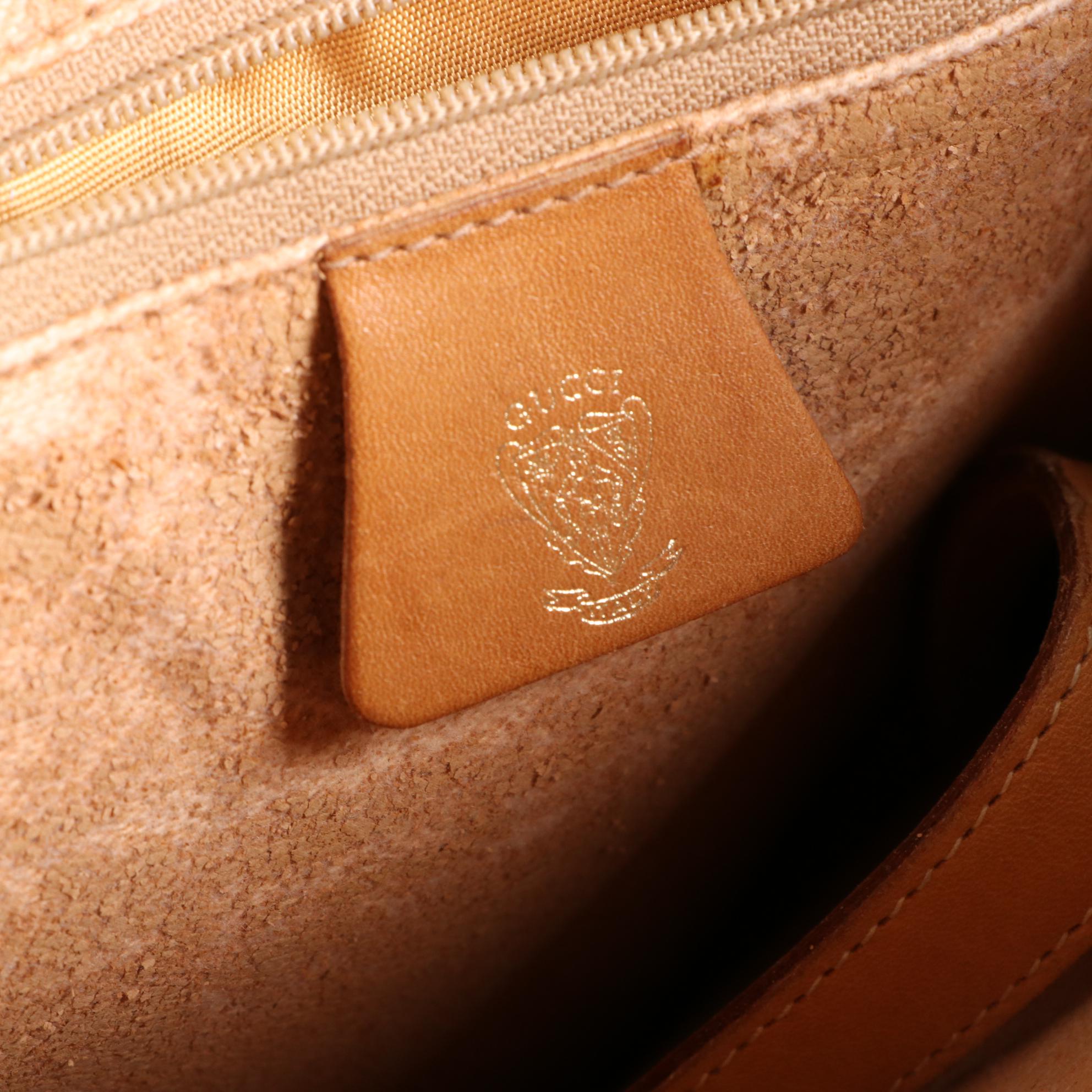 Gucci Micro GG Supreme Canvas and Leather Web Two-Way Tote