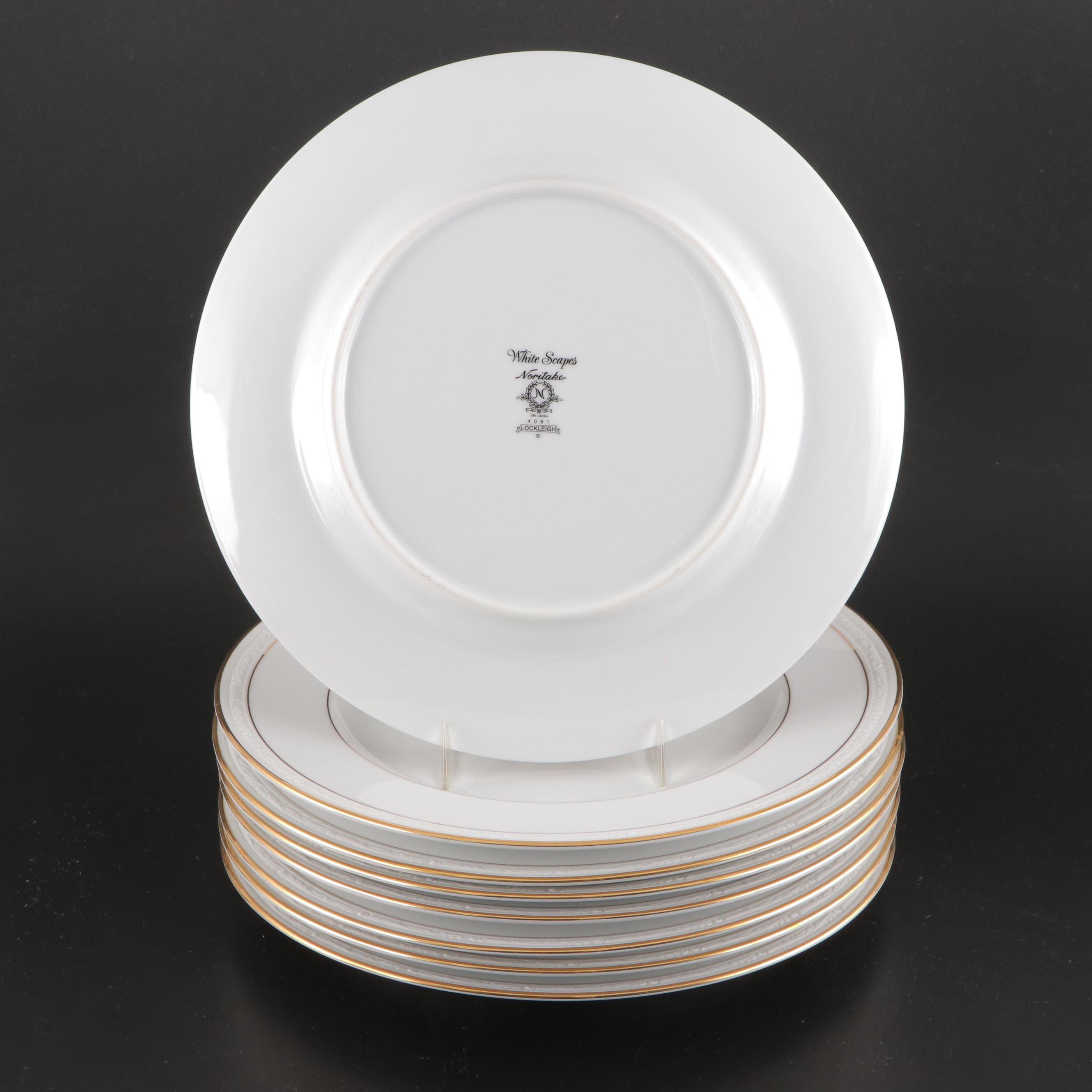 Noritake White Scapes "Lockleigh" Plates