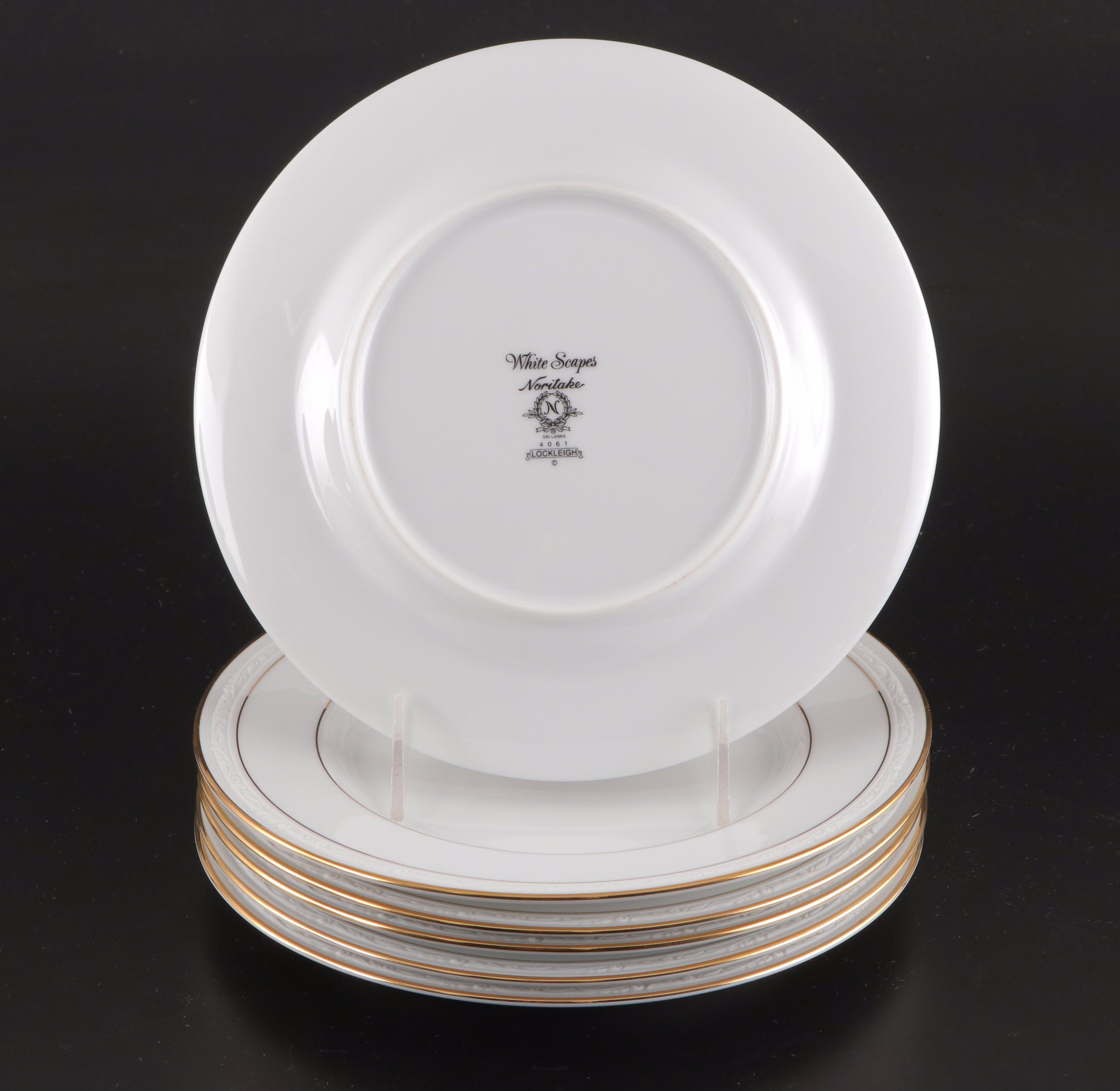 Noritake White Scapes "Lockleigh" Plates