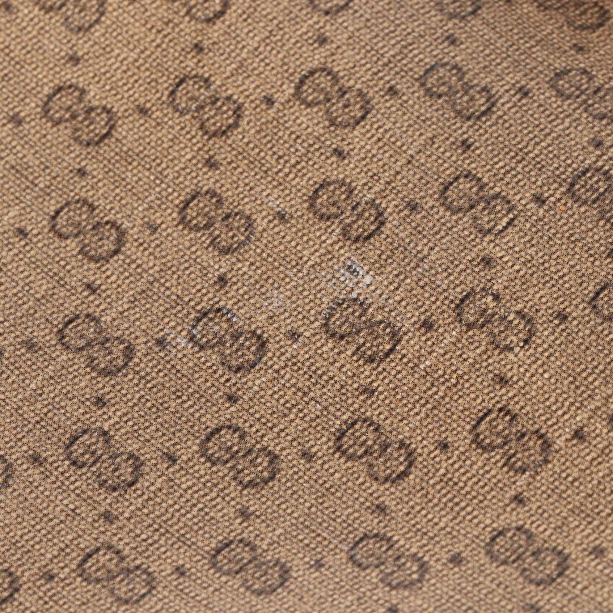 Gucci Micro GG Supreme Canvas and Leather Web Two-Way Tote