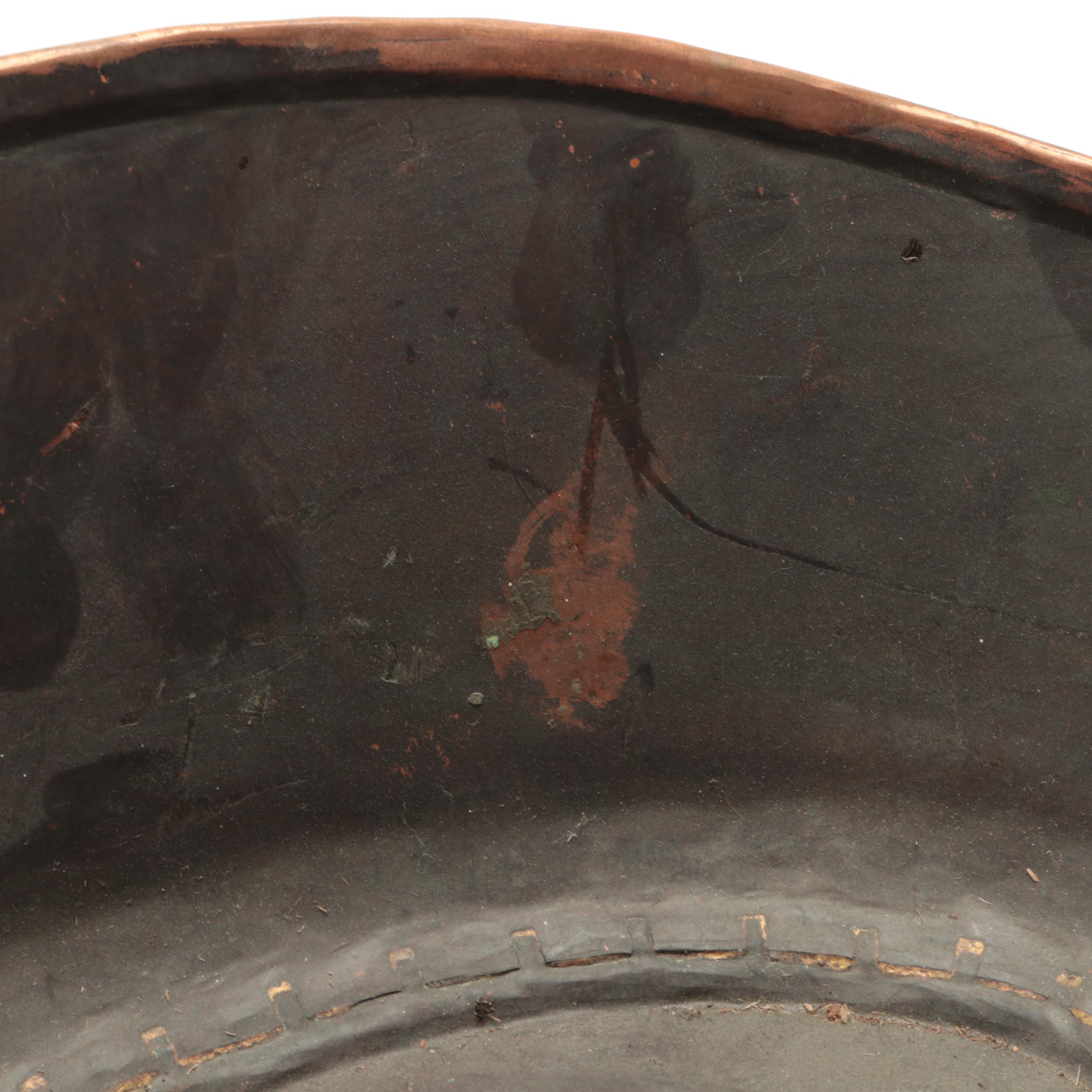 European Style Cooper Pans with Brass Handles