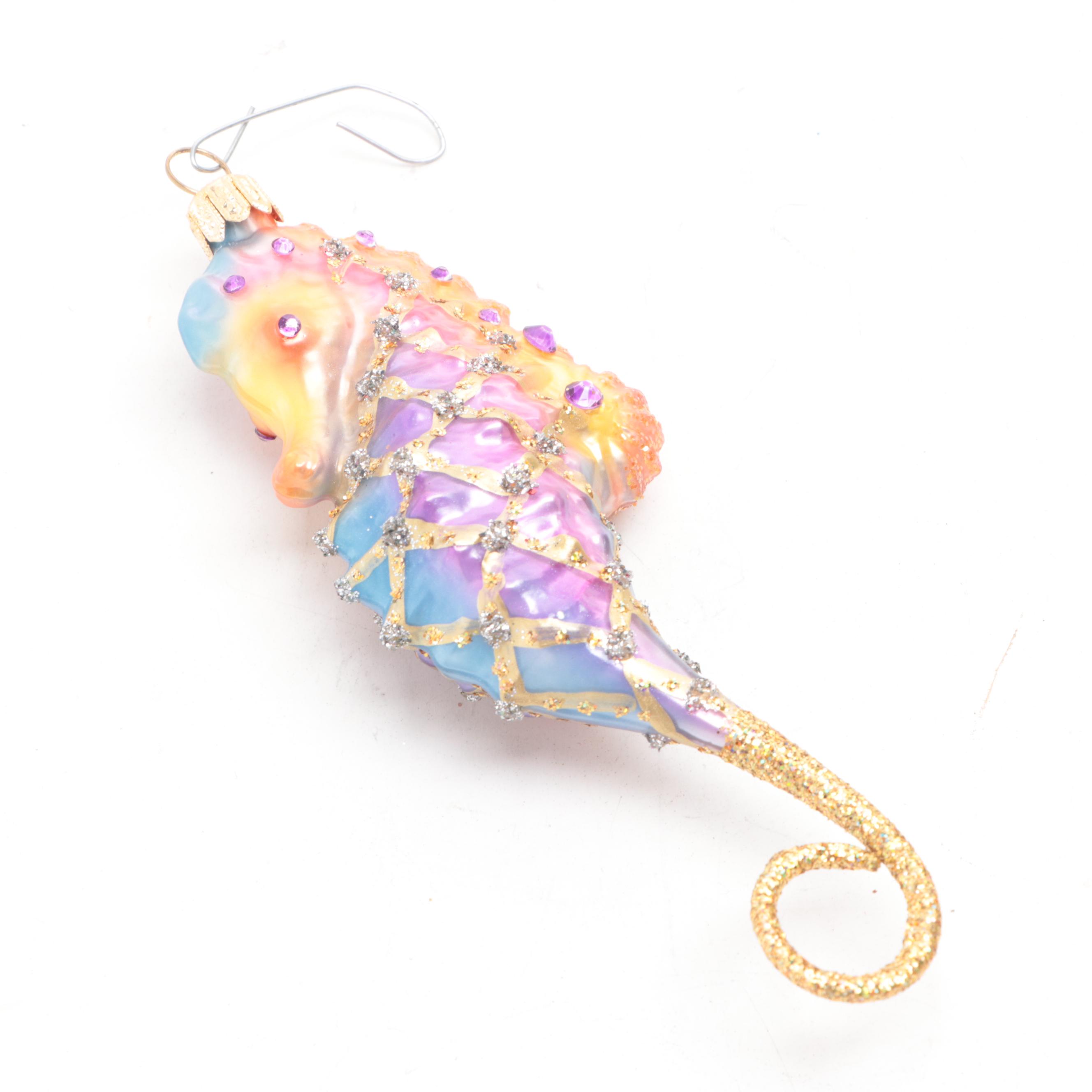 Glass Christmas Ornament Collection with Maritime Ornaments