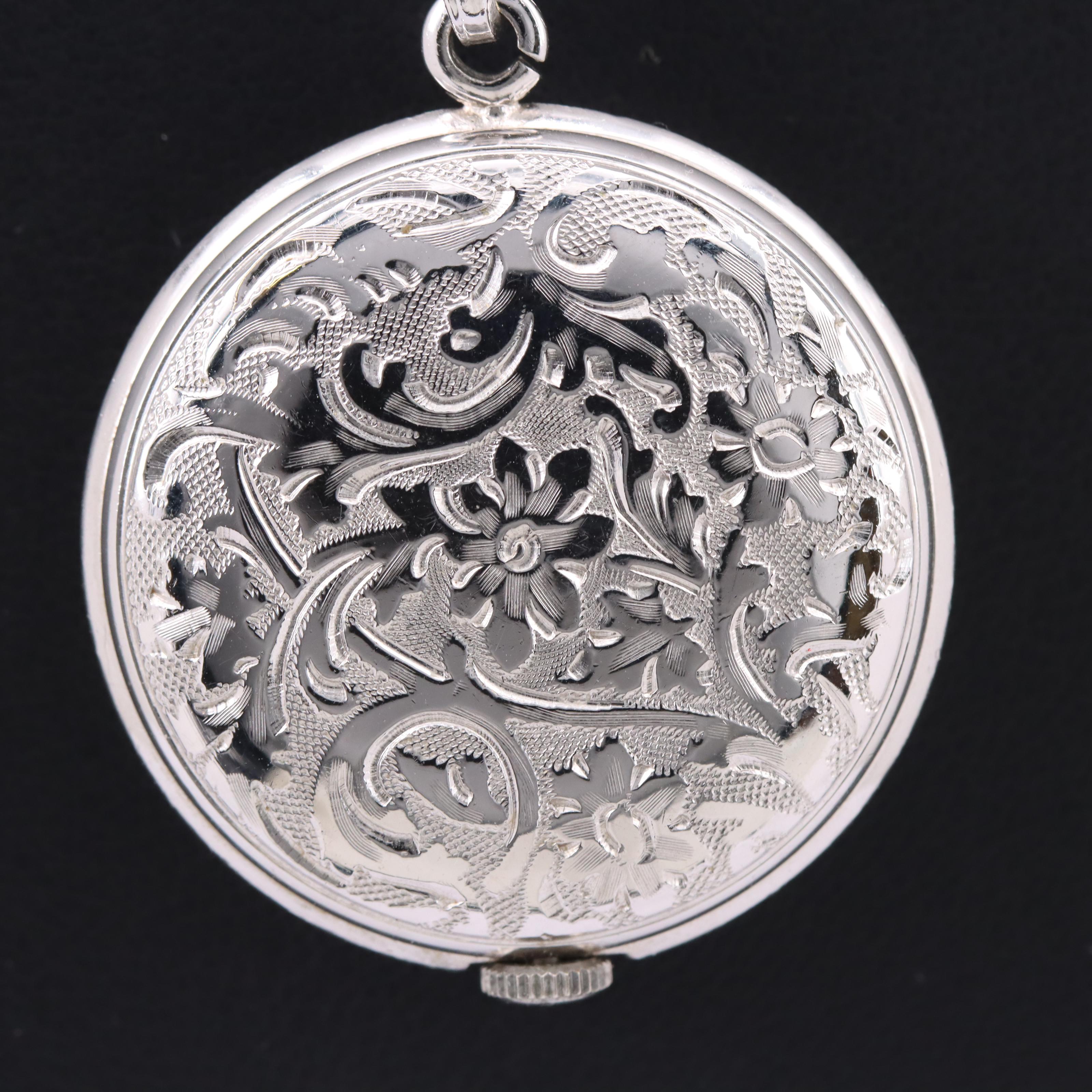 Bucherer Hand Wind Pendant Watches Including Sterling