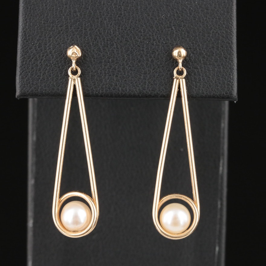 14K Pearl Earrings