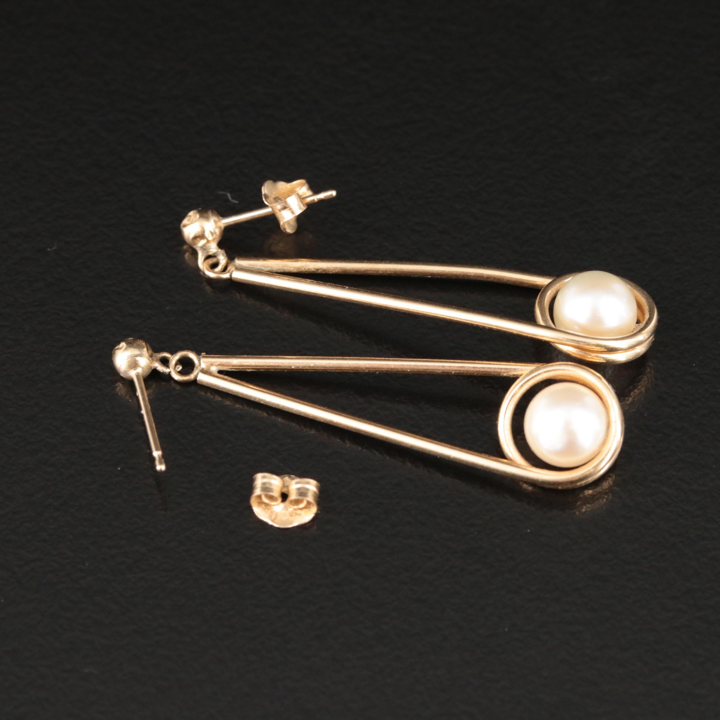14K Pearl Earrings