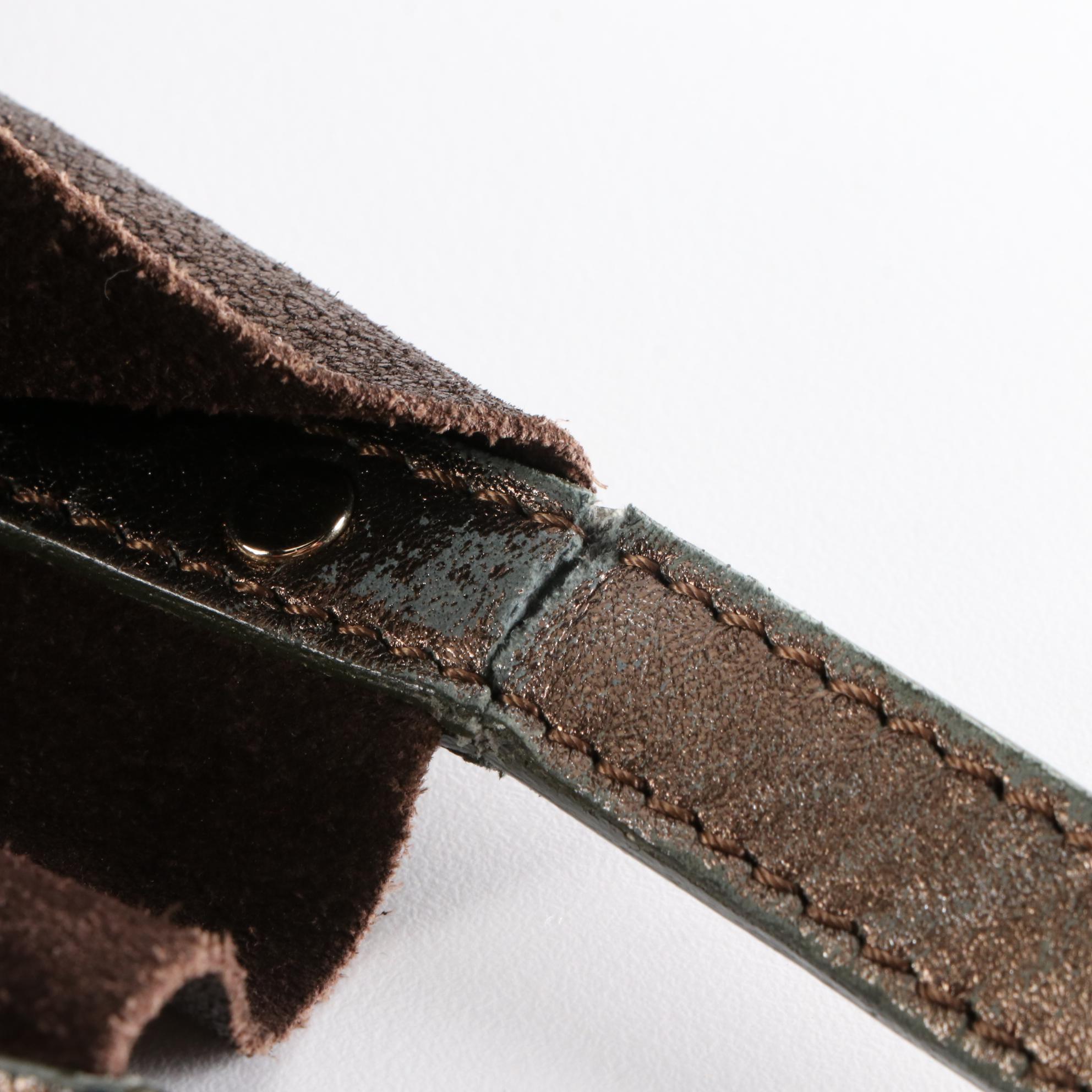 Tiffany & Co. Small Reversible Tote in Suede and Metallic Leather with Pouch