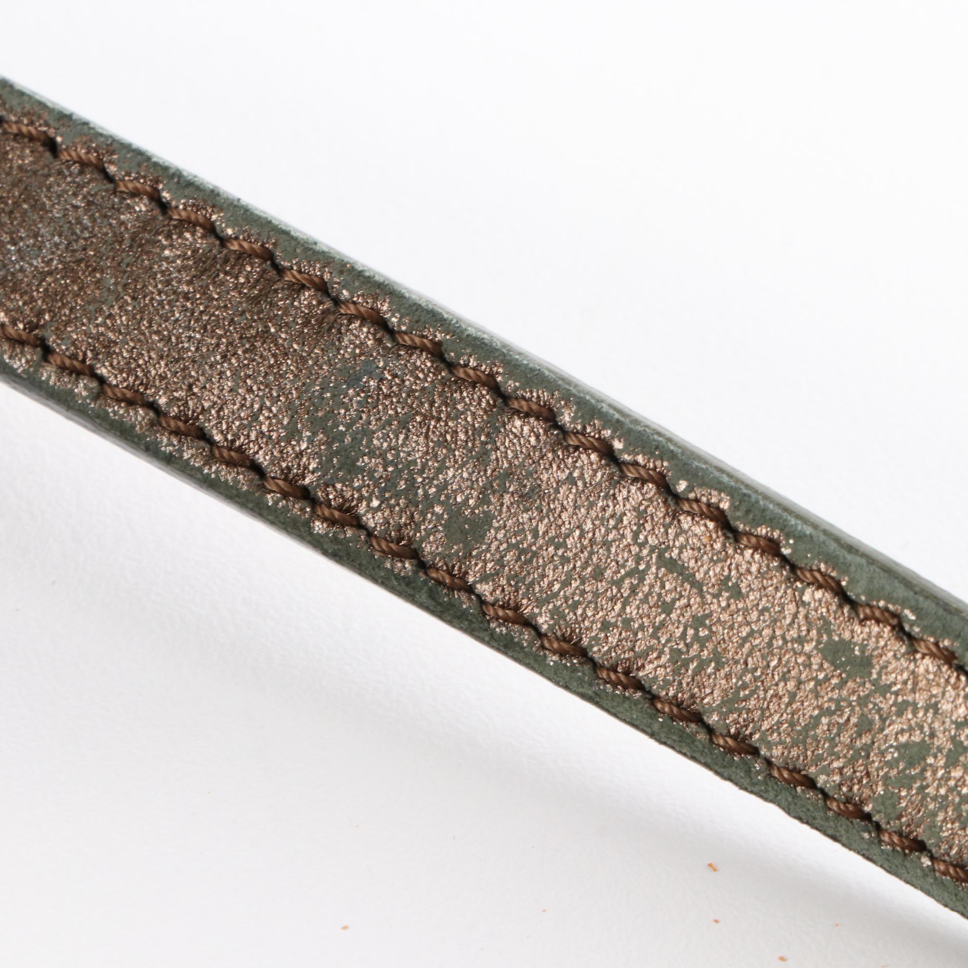 Tiffany & Co. Small Reversible Tote in Suede and Metallic Leather with Pouch