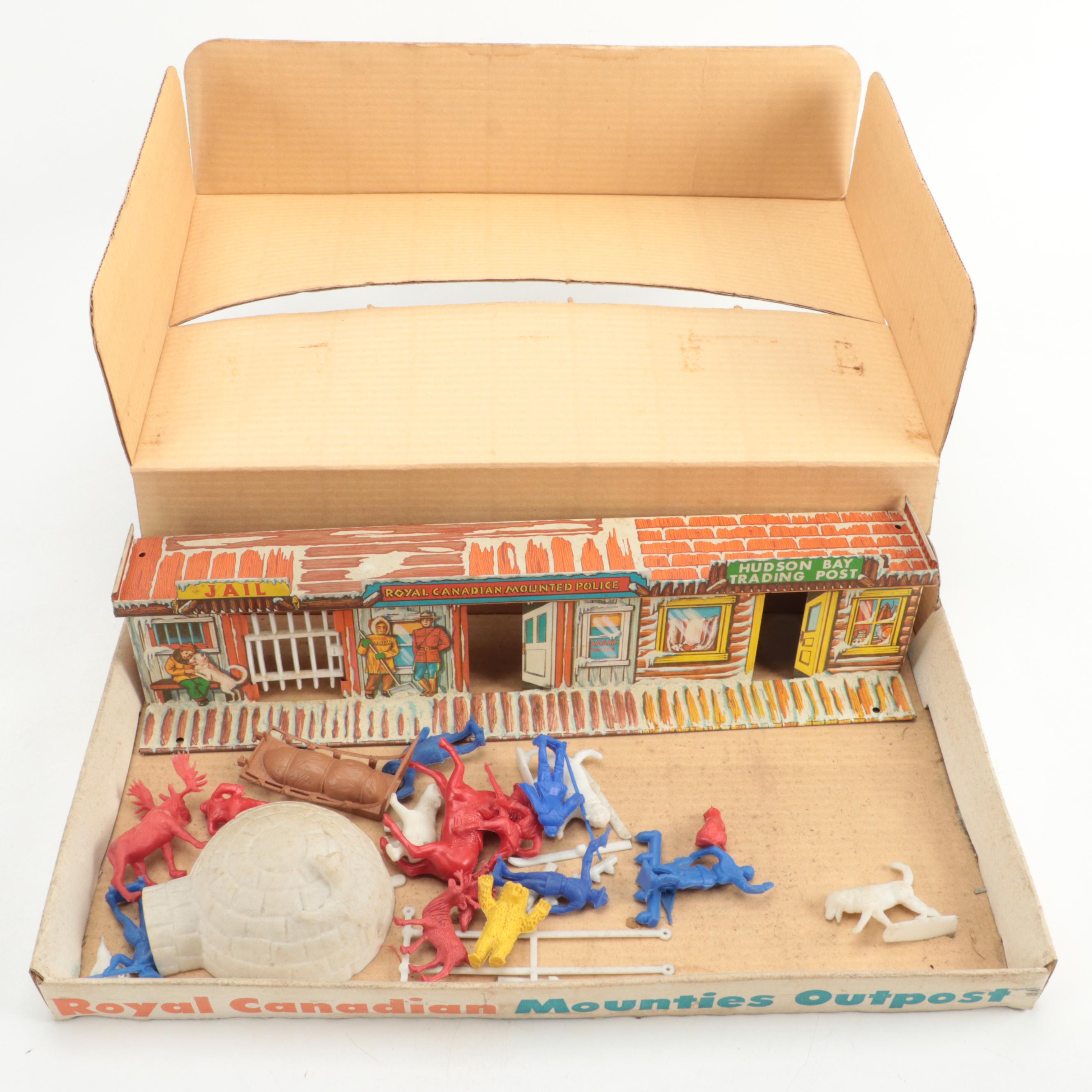 Ideal Royal Canadian Mounties Outpost and Combat Engineers Toy Sets