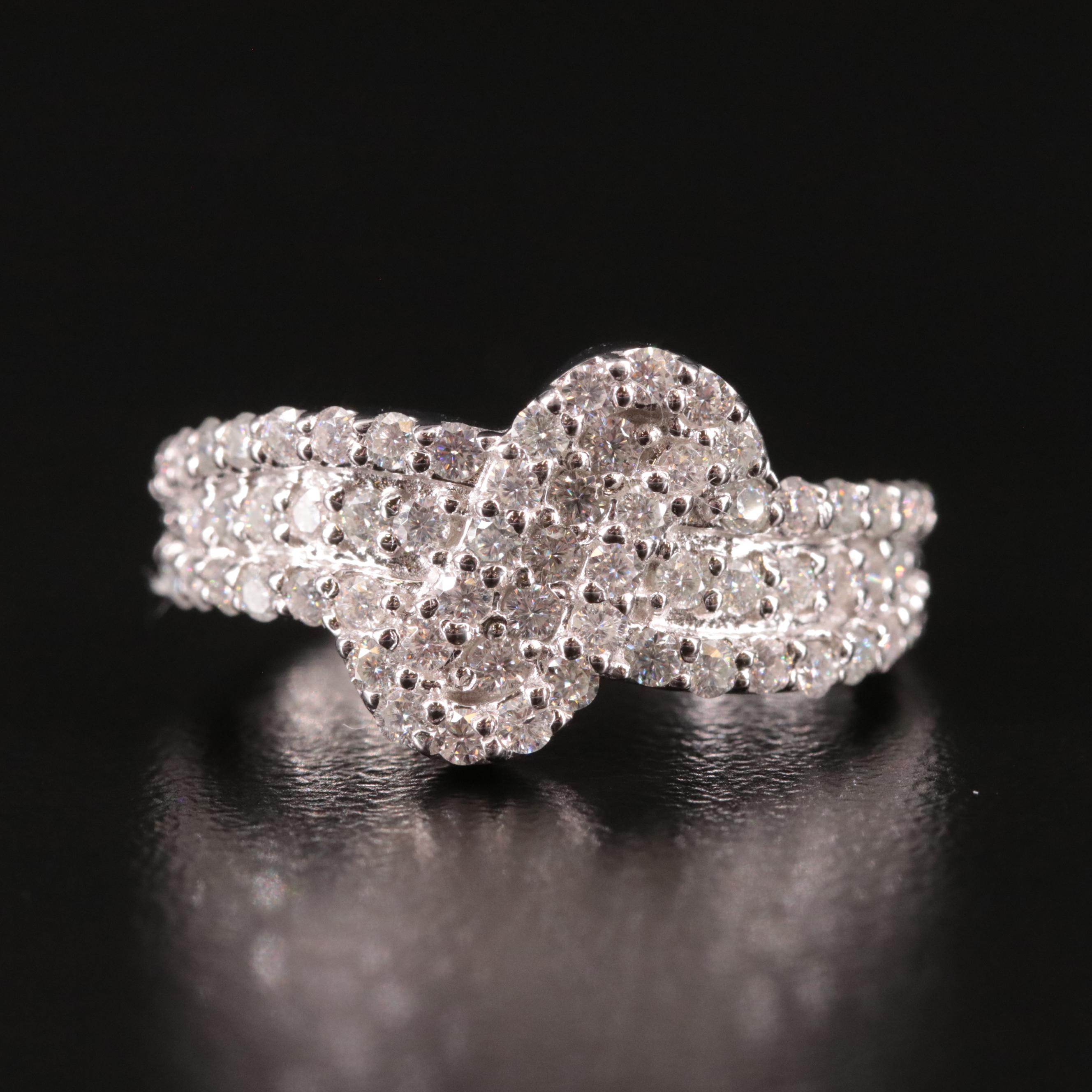Sterling Diamond Ring