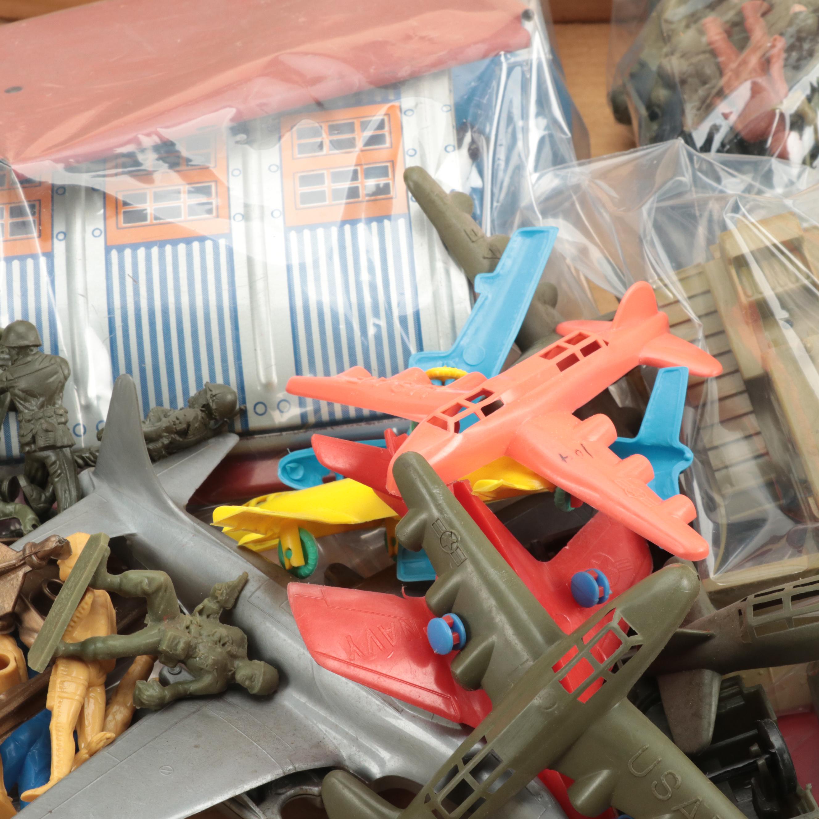 Ideal Royal Canadian Mounties Outpost and Combat Engineers Toy Sets