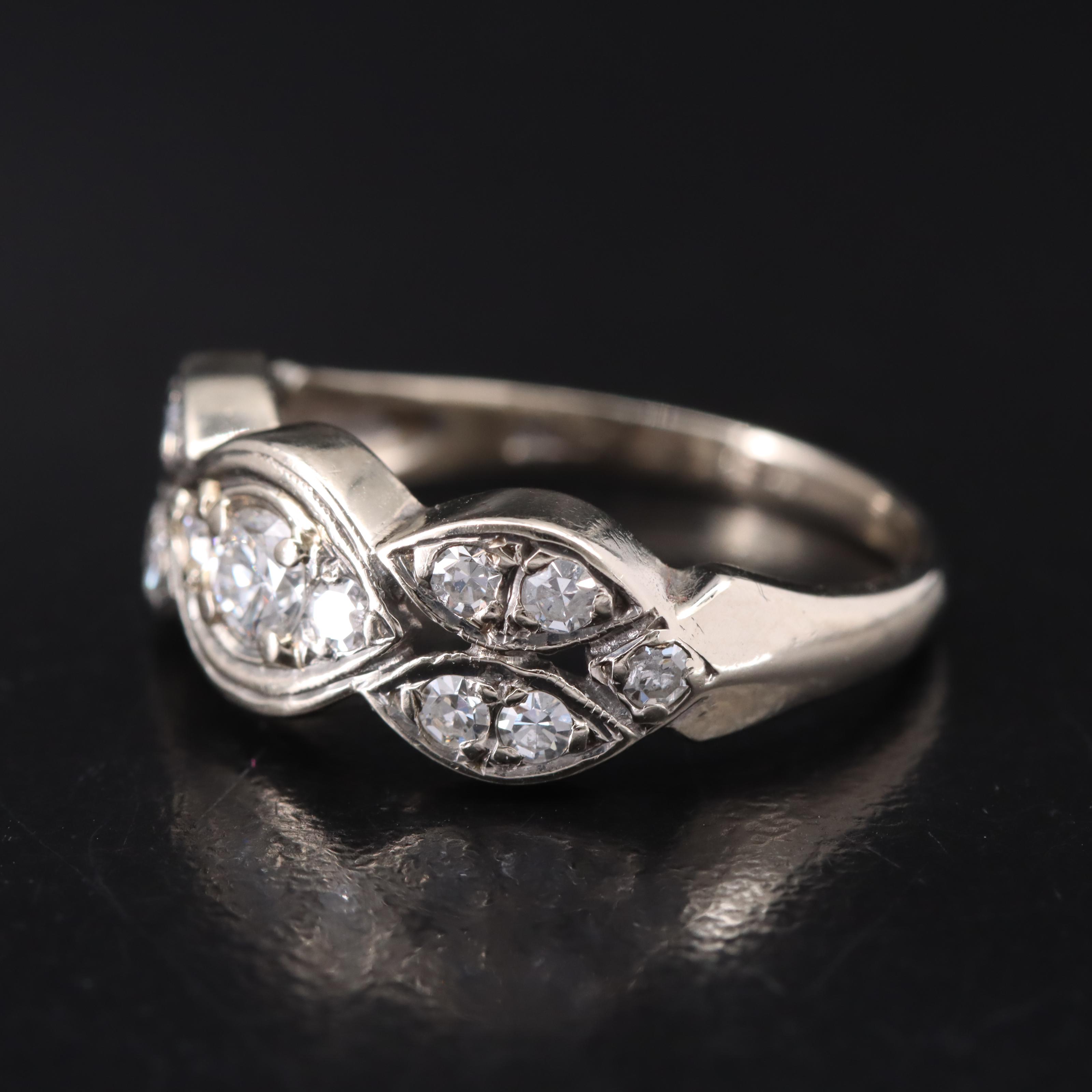 Vintage 14K 0.53 CTW Diamond Ring