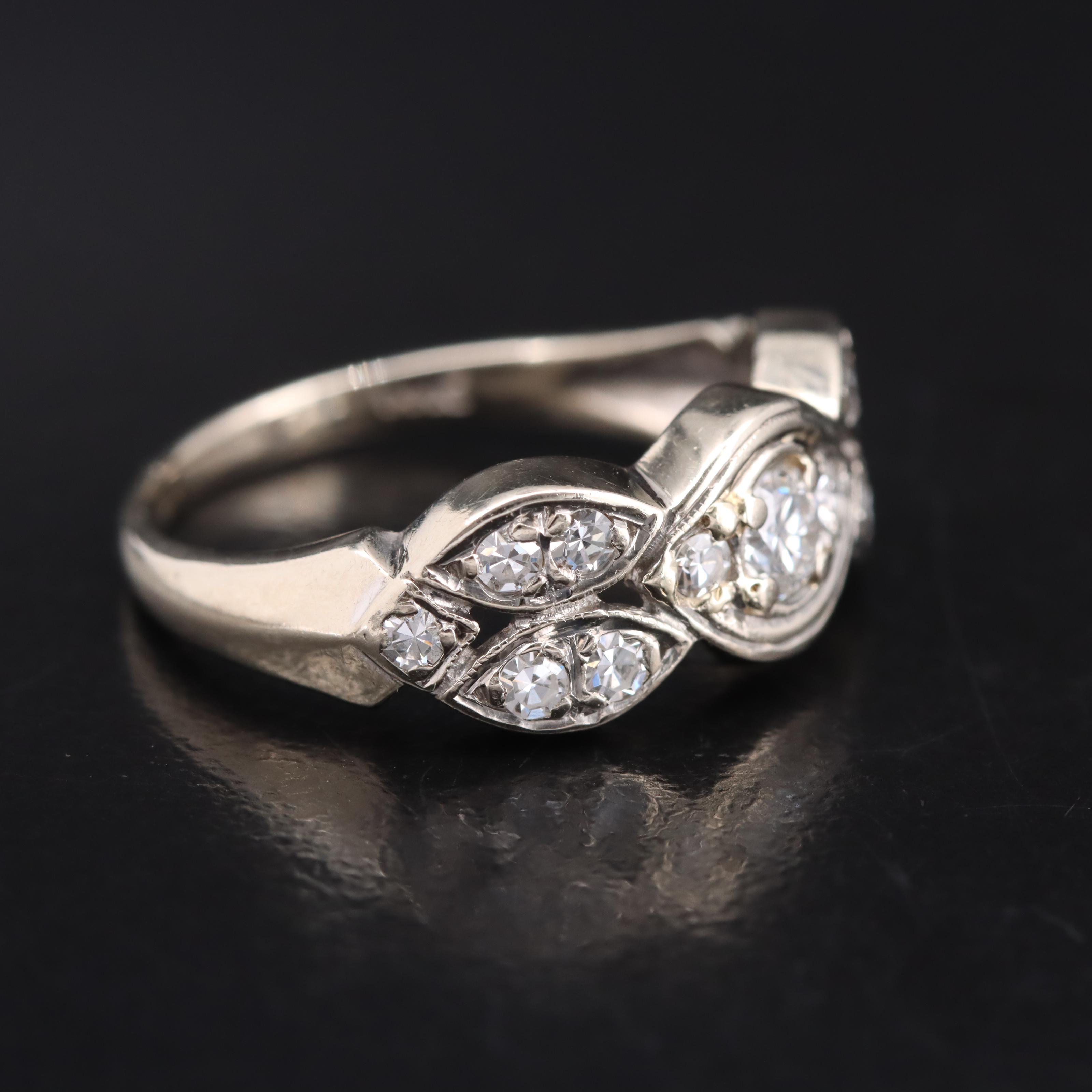 Vintage 14K 0.53 CTW Diamond Ring