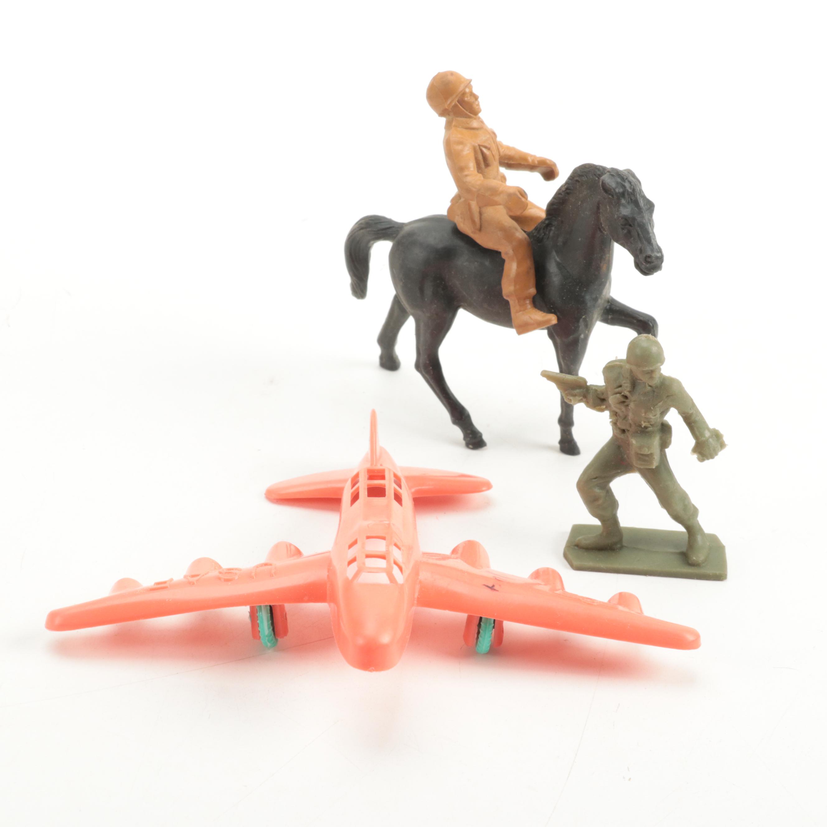 Ideal Royal Canadian Mounties Outpost and Combat Engineers Toy Sets