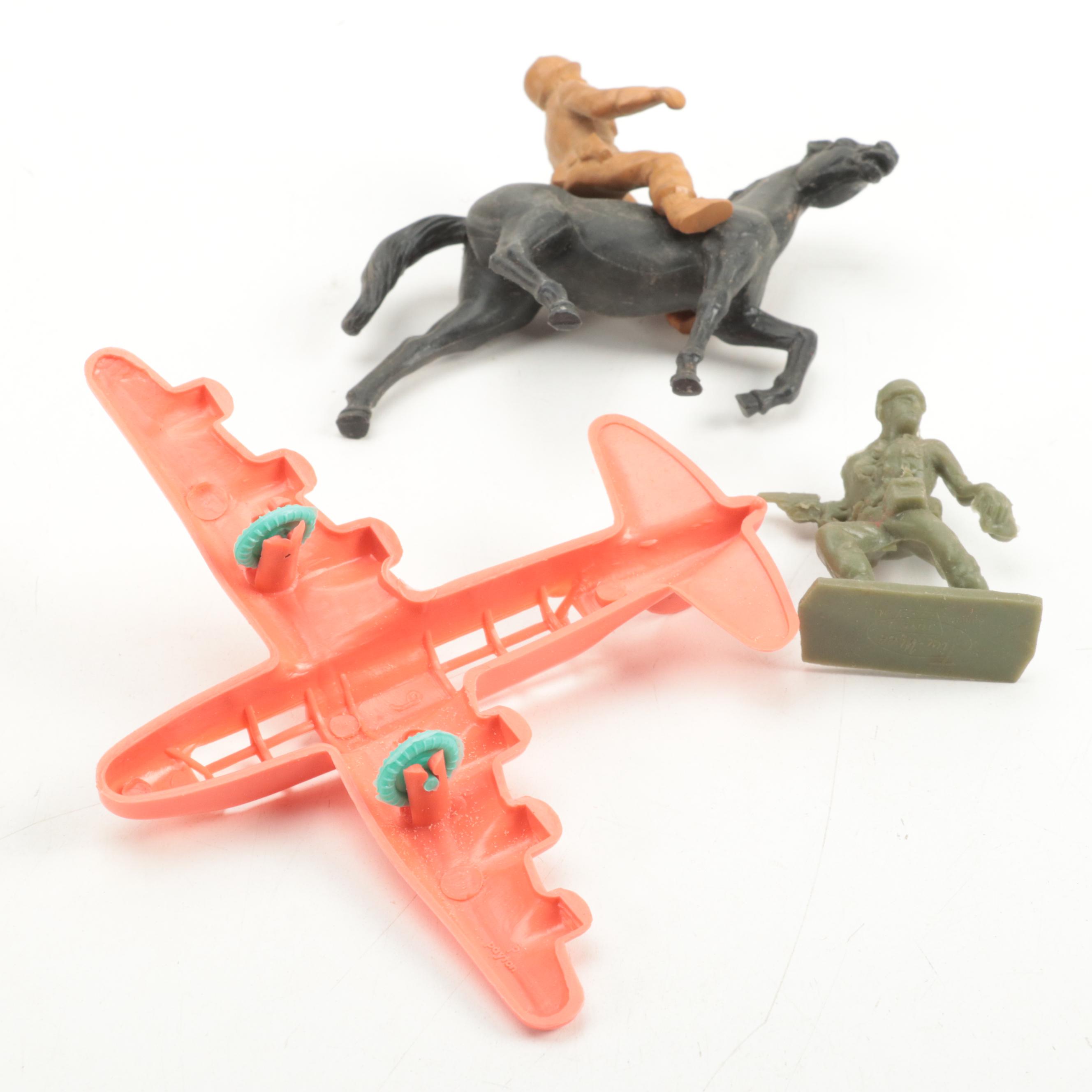 Ideal Royal Canadian Mounties Outpost and Combat Engineers Toy Sets