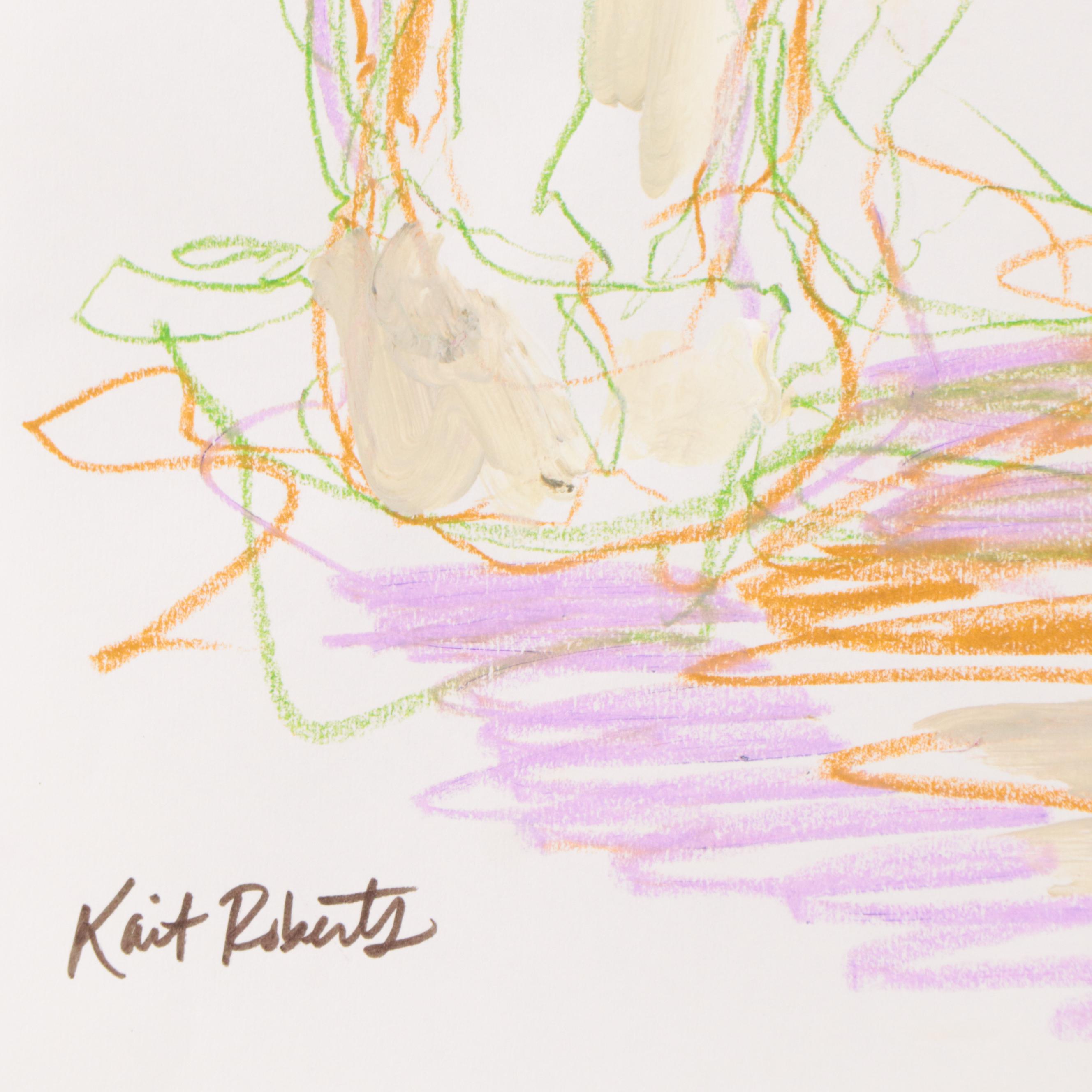 Kait Roberts Figural Pastel Drawings, 21st Century