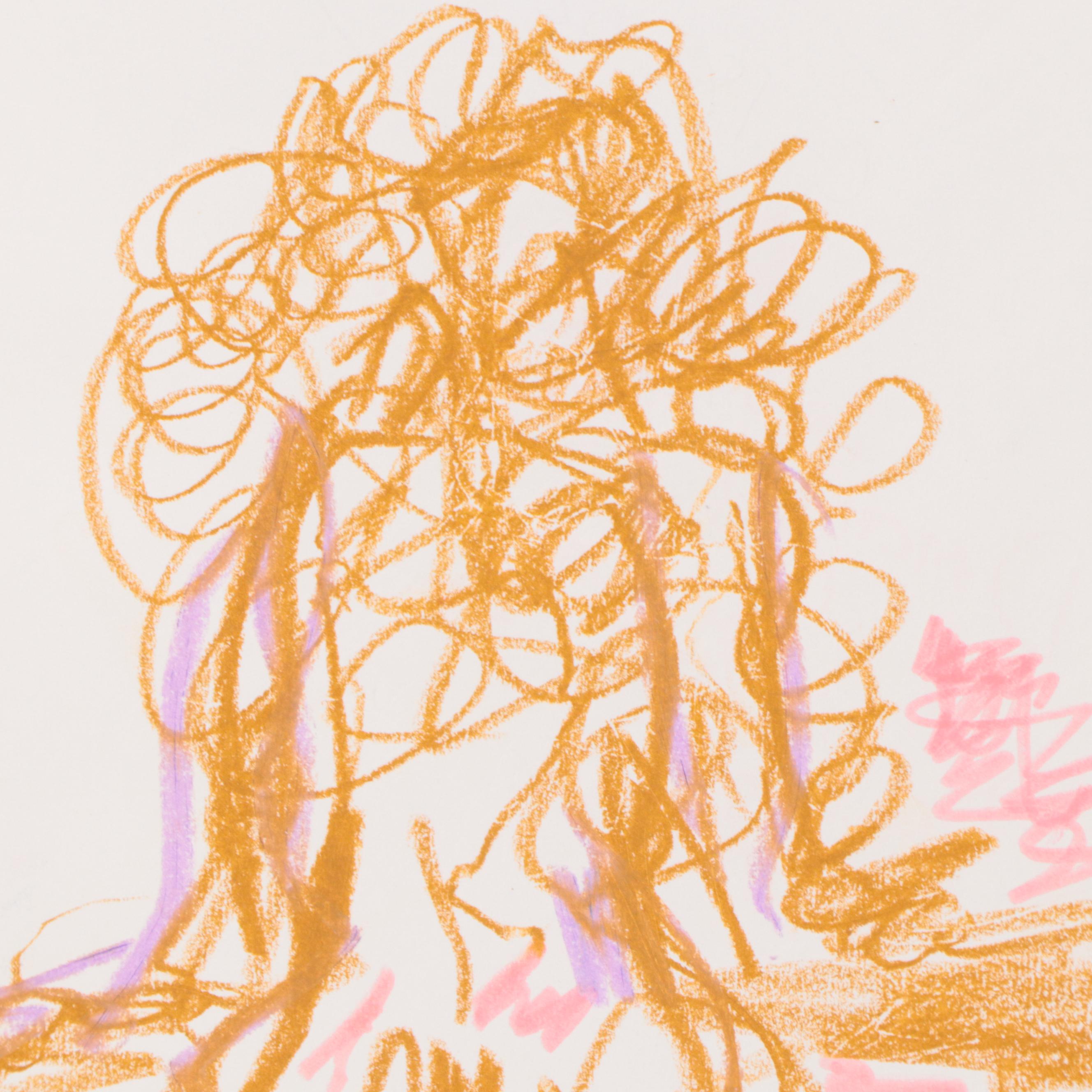 Kait Roberts Figural Pastel Drawings, 21st Century